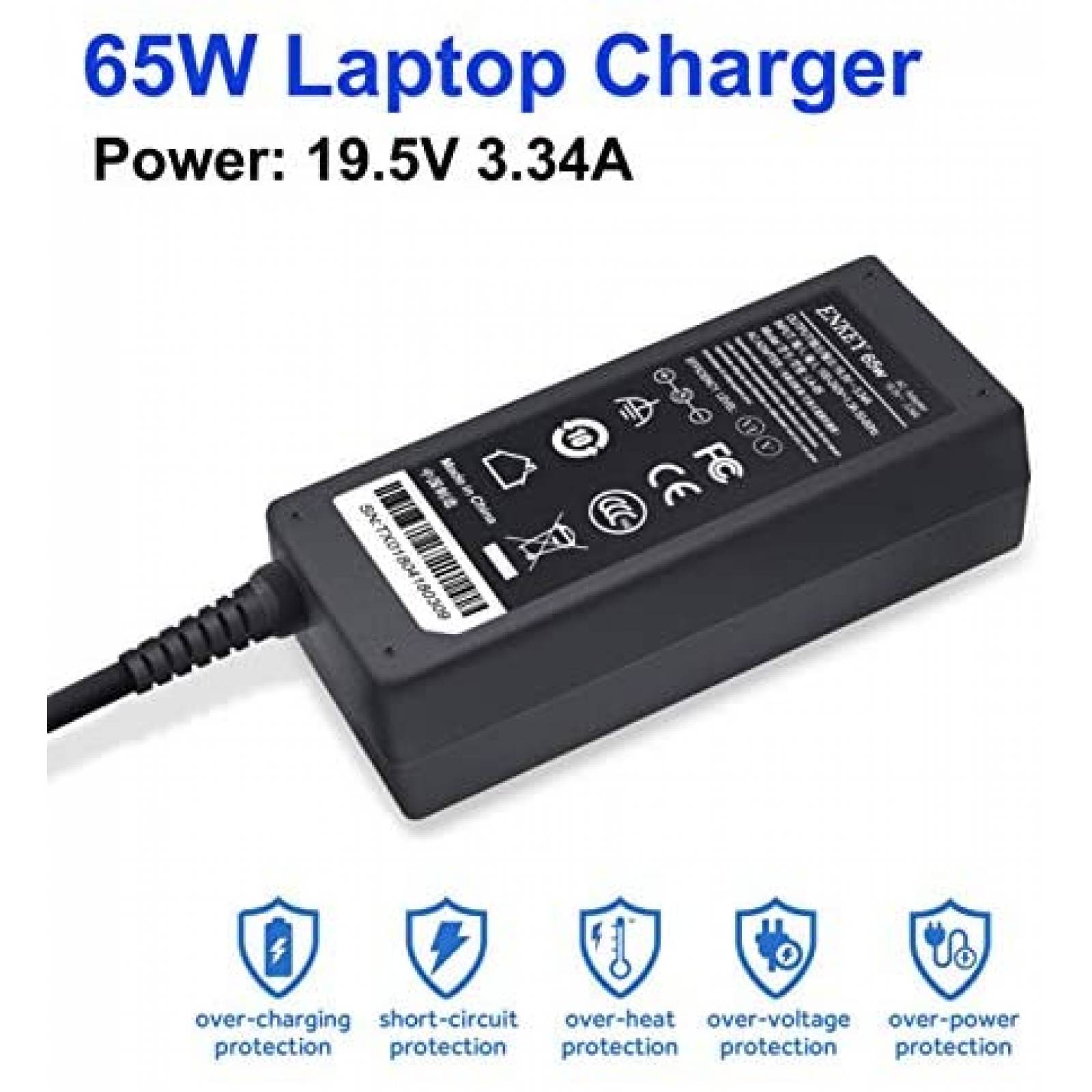 Cargador Universal Enkey para Dell Inspiron de 45W -Negro