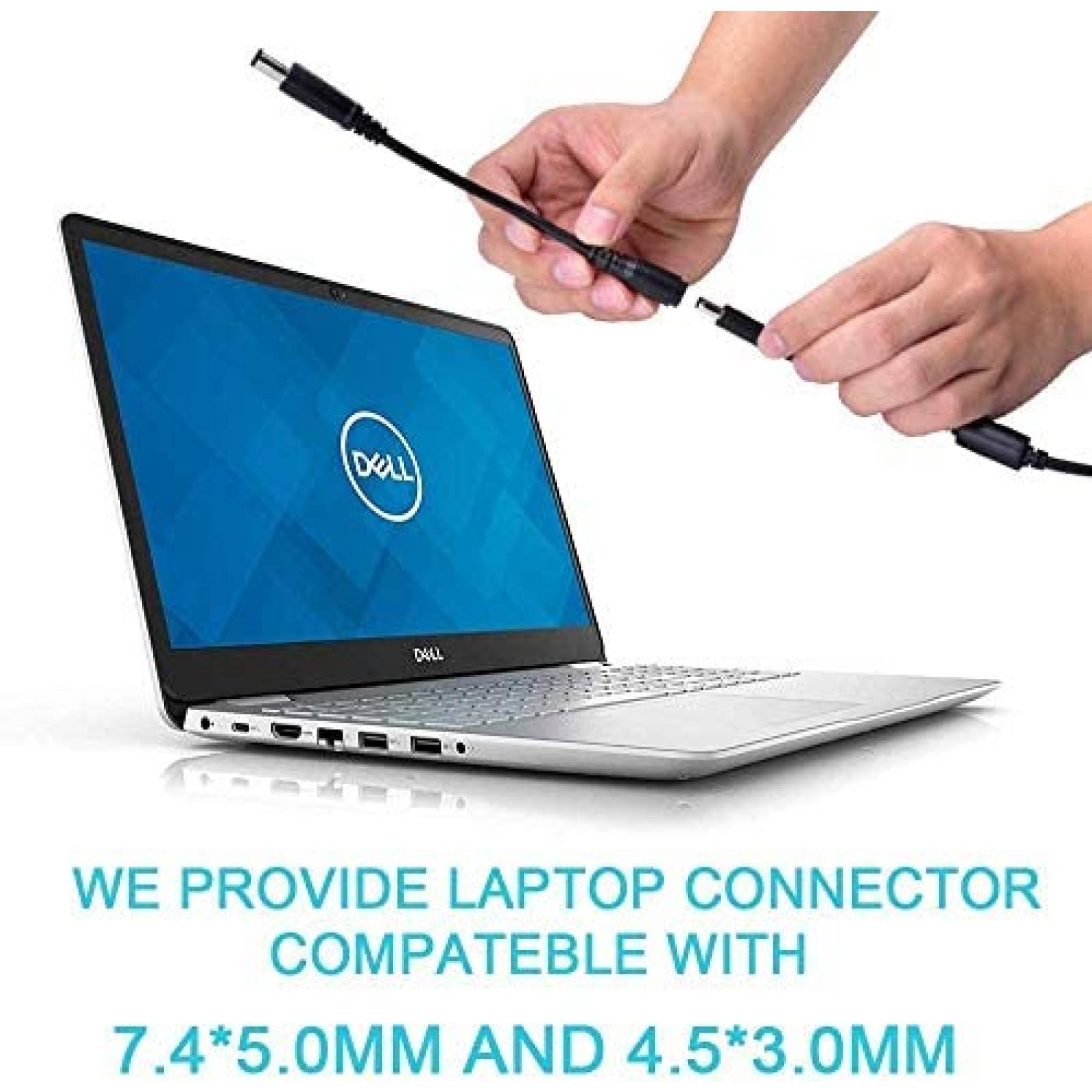 Cargador Universal Enkey para Dell Inspiron de 45W -Negro