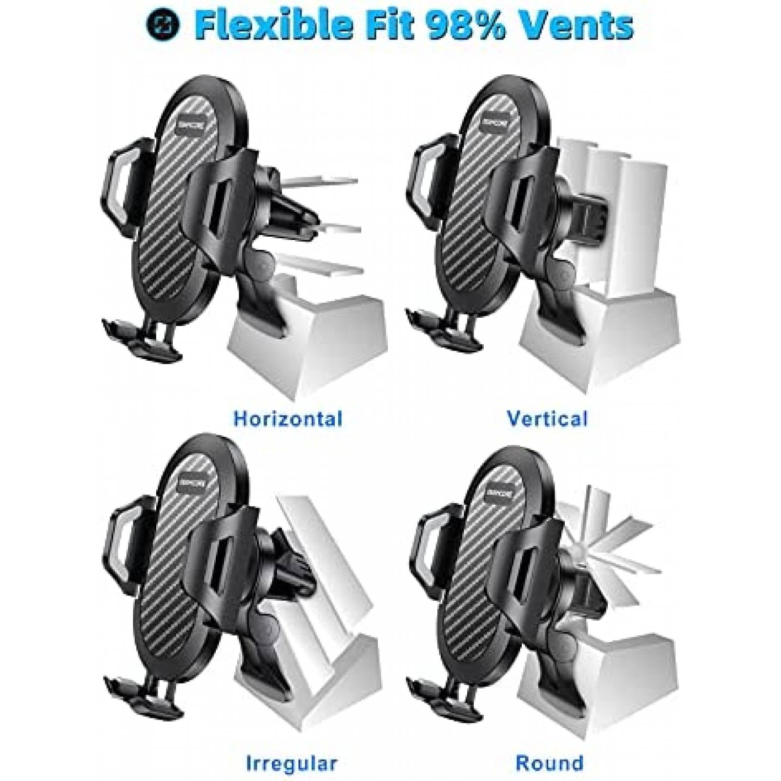Soporte eSamcore con Pinza Flexible de Auto para Celular