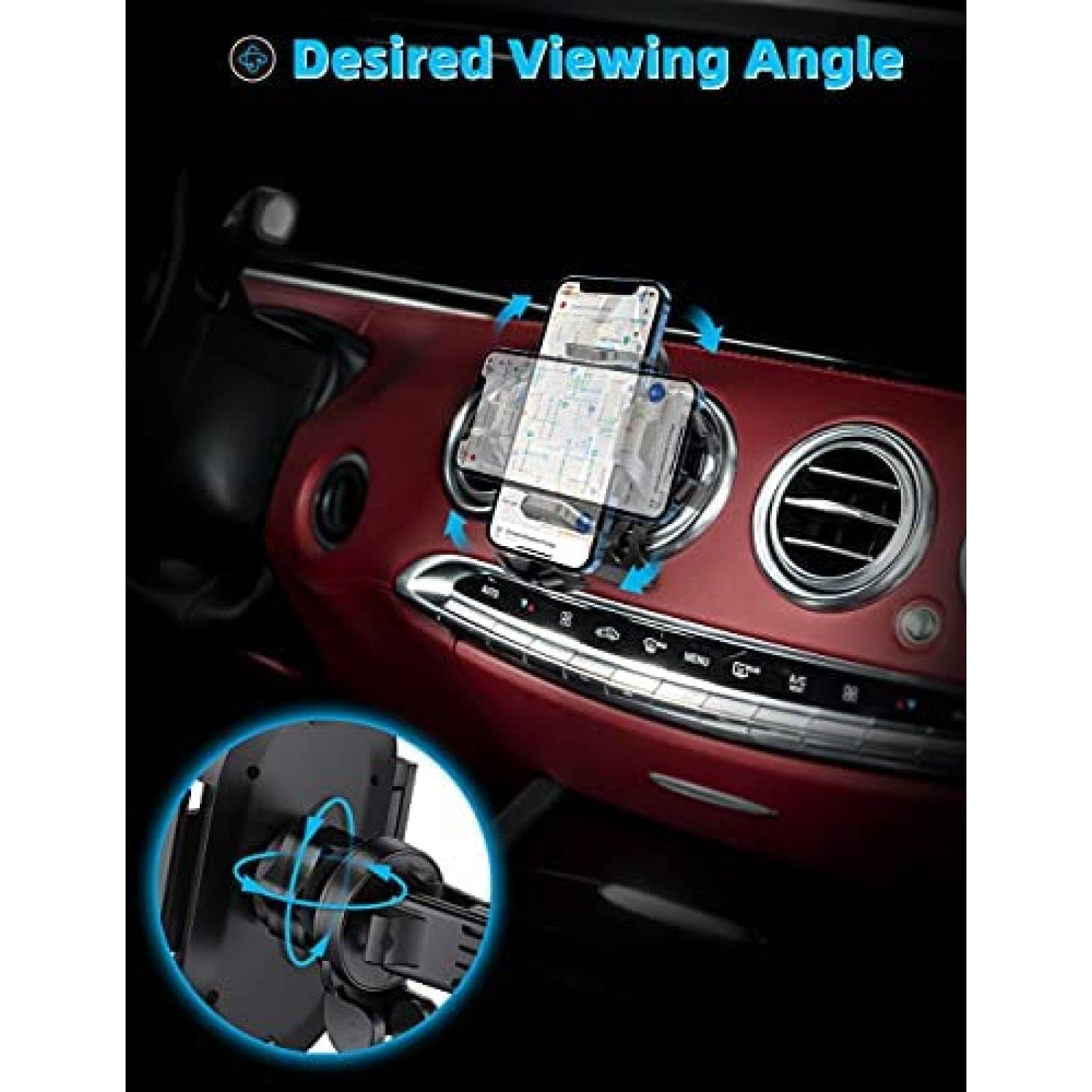 Soporte eSamcore con Pinza Flexible de Auto para Celular