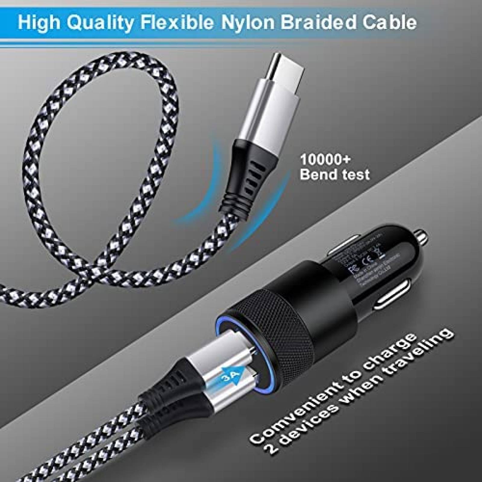 Cargador Carro HOOTEK YD-PD/PT-WC-20-PD 30W USB C -Negro