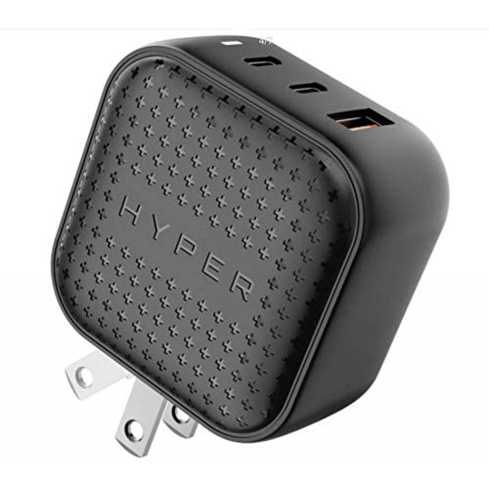 Adaptador Hyper Juice De Corriente USB C 3 Puertos 65W-Negro