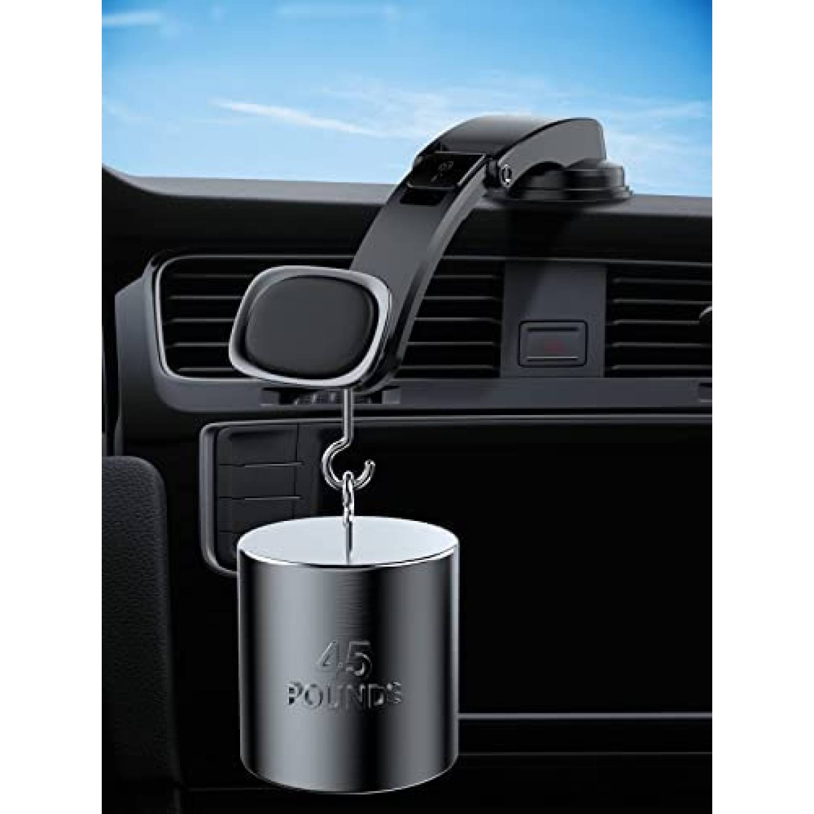 Montura de telefono para auto JUHOO magnetica -Negro