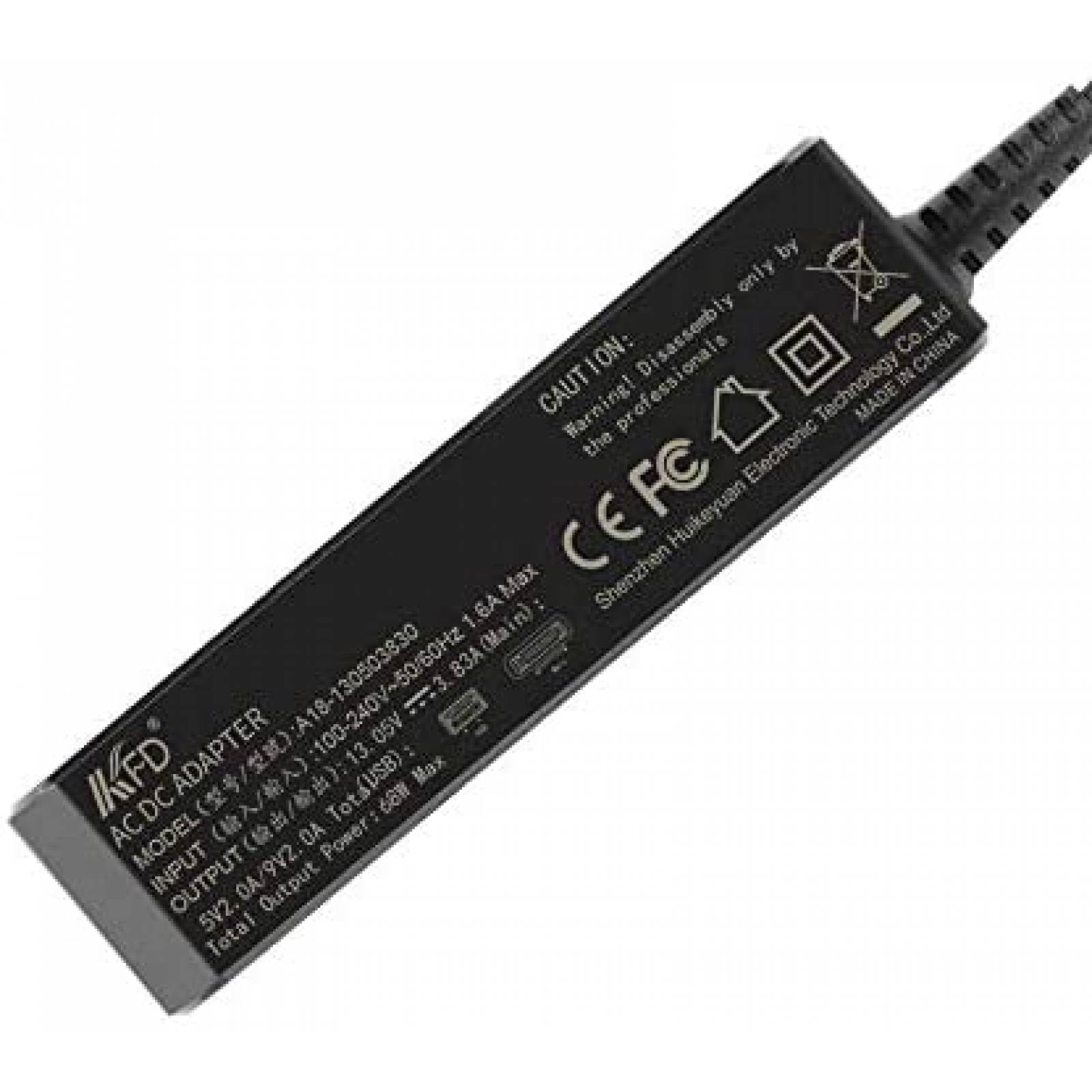 Cargador Drone KFD 13.05V 3.8A 50W AC compatible -Negro