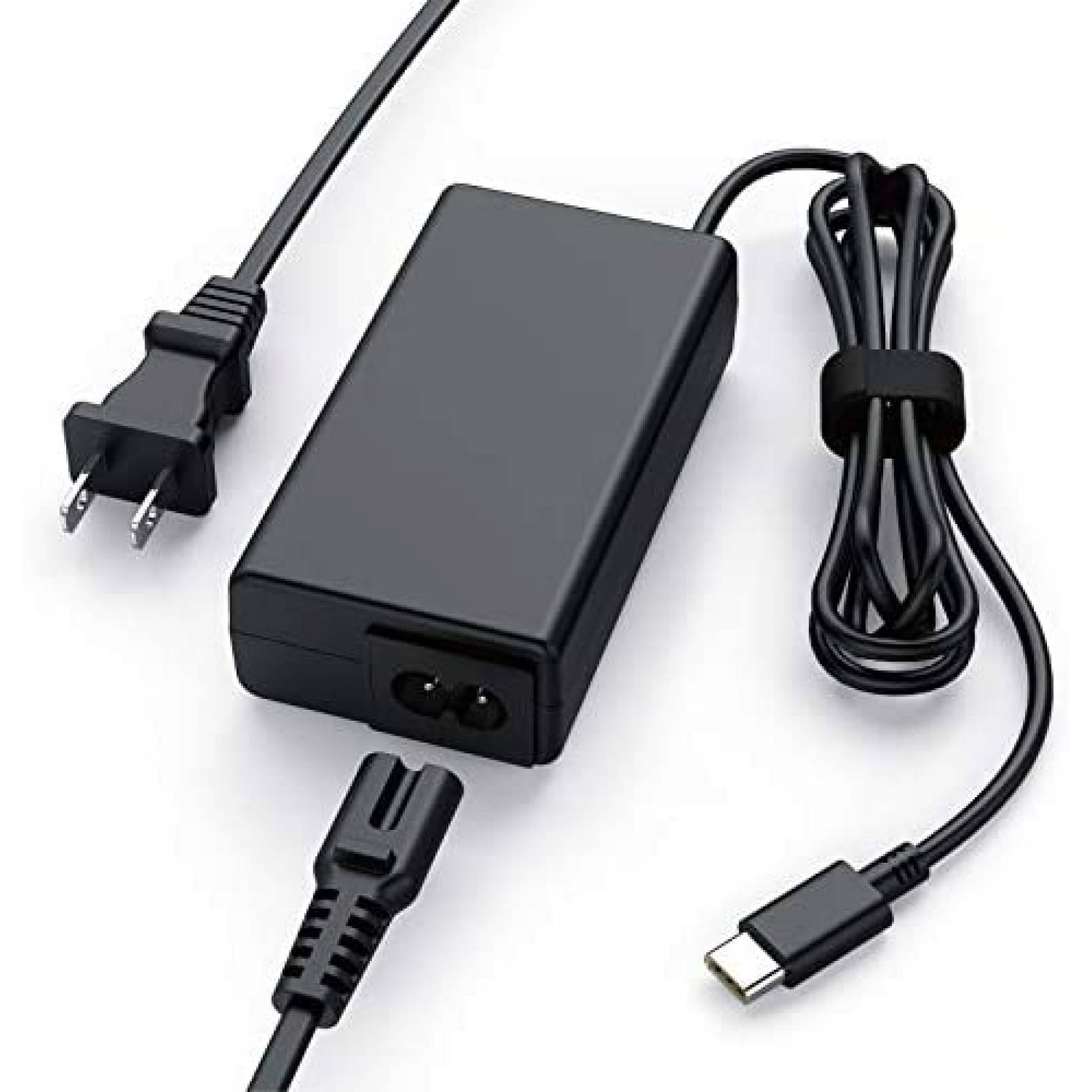 Cargador LAP POW 65W Para Laptop Conector USB C -Negro