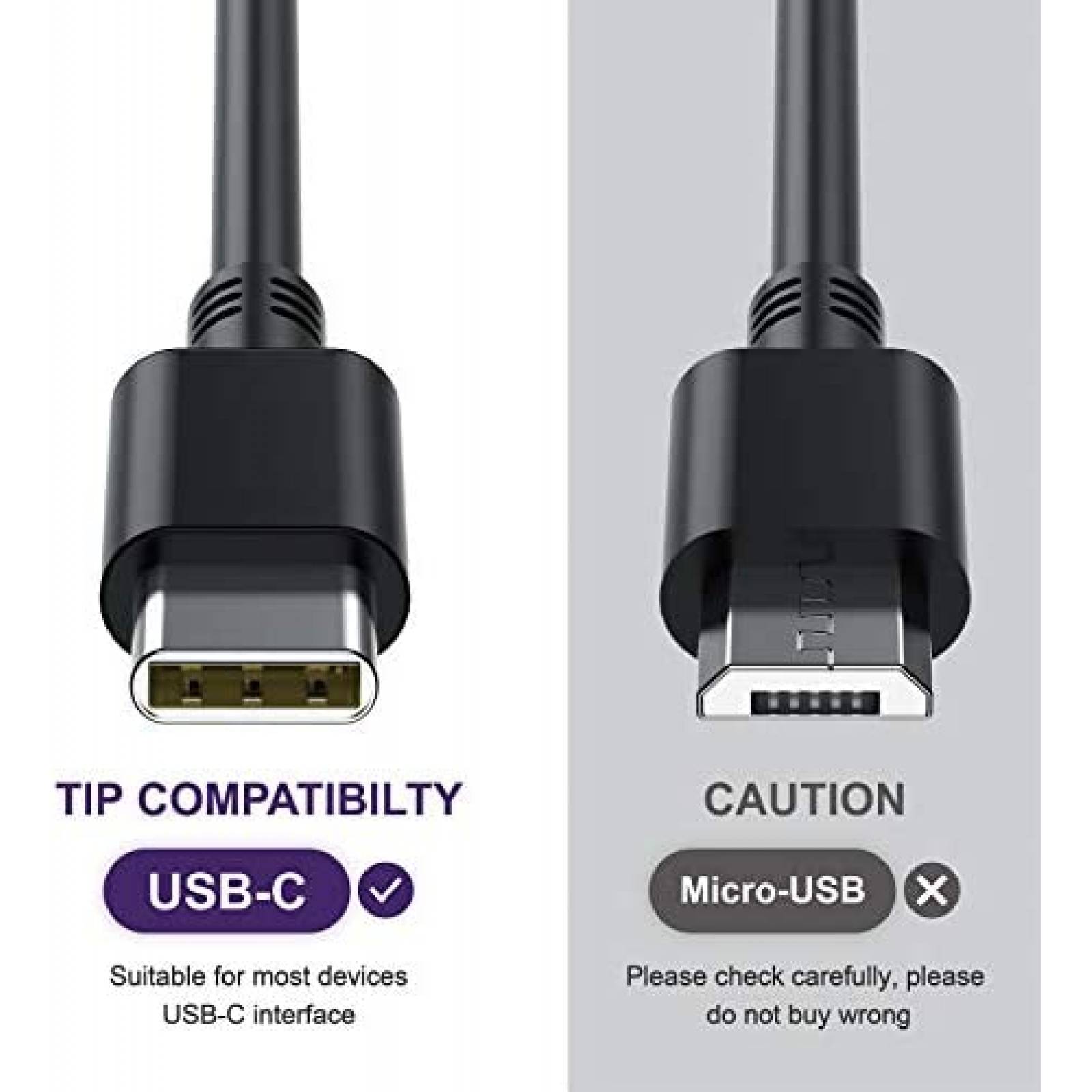 Cargador LAP POW 65W Para Laptop Conector USB C -Negro