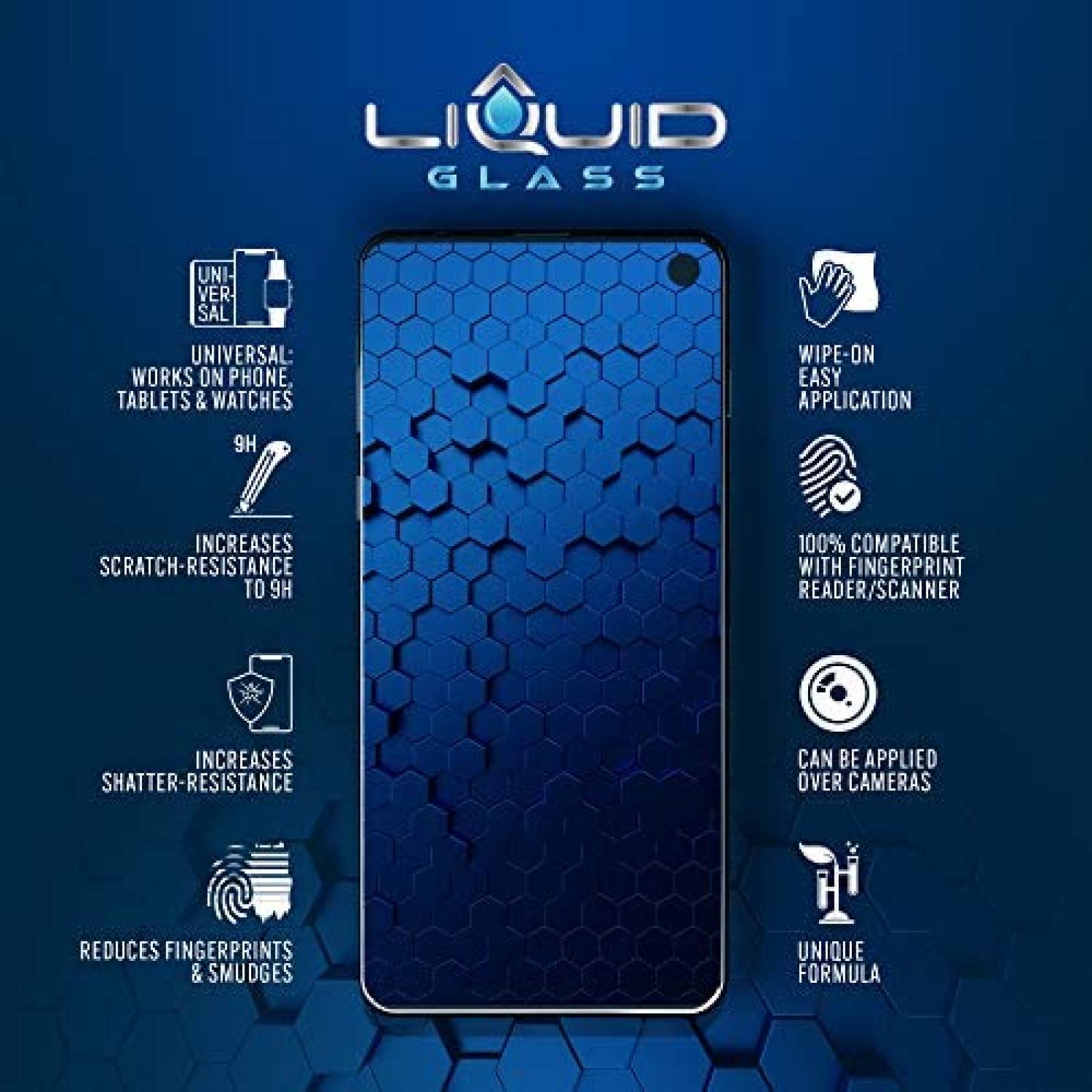 Protector de pantalla LIQUID GLASS universal resistente