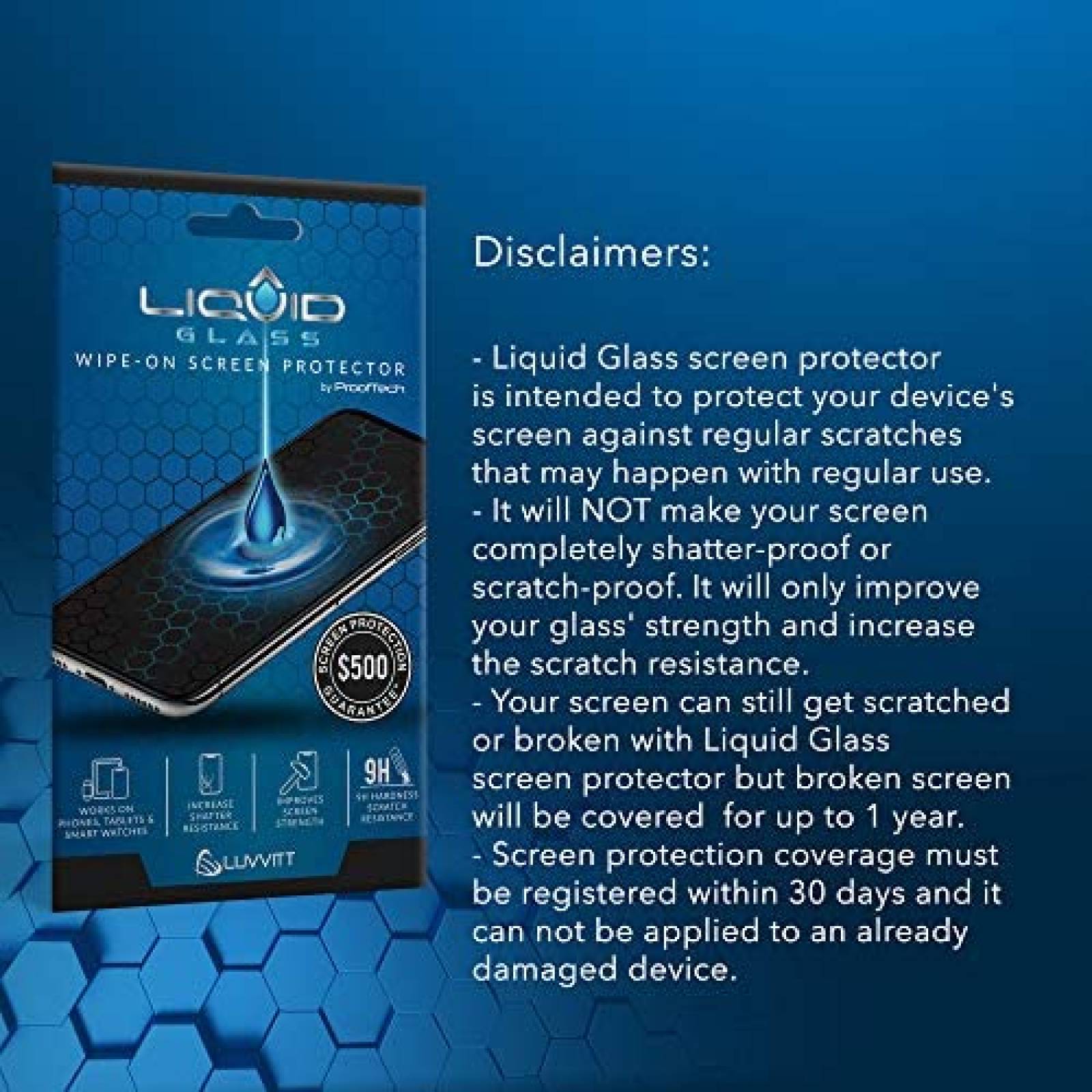 Protector de pantalla LIQUID GLASS universal resistente