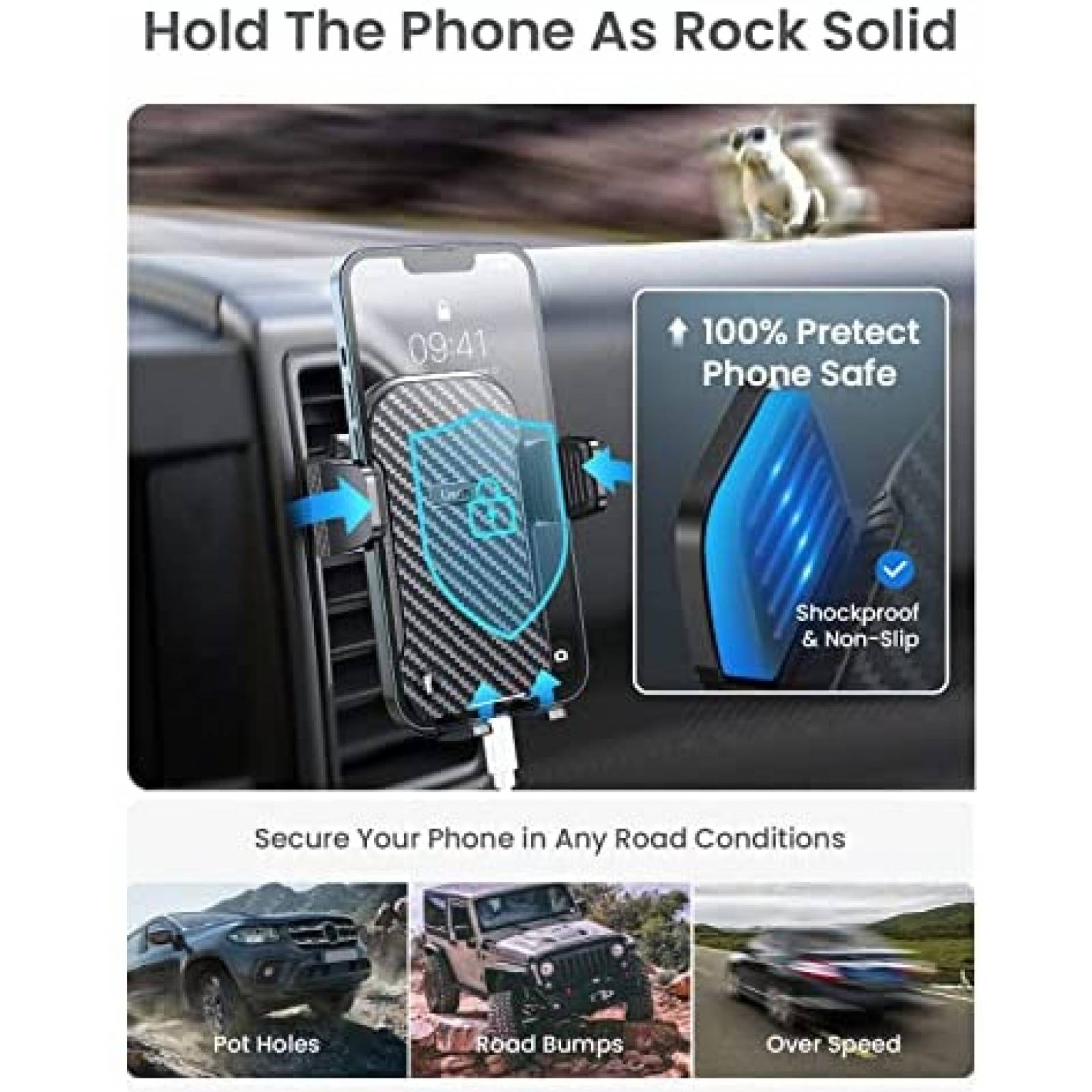 Soporte de Celular Universal LISEN para Auto -Negro