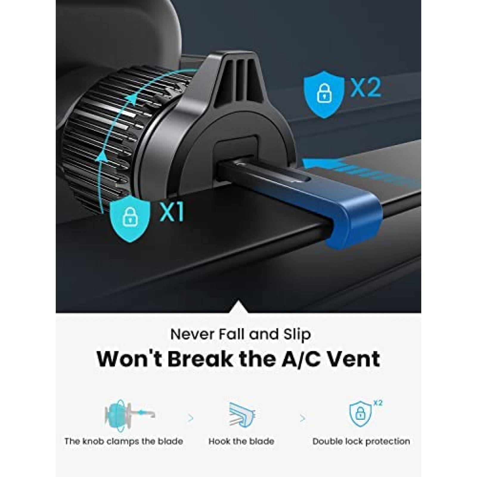 Soporte de Celular Universal LISEN para Auto -Negro