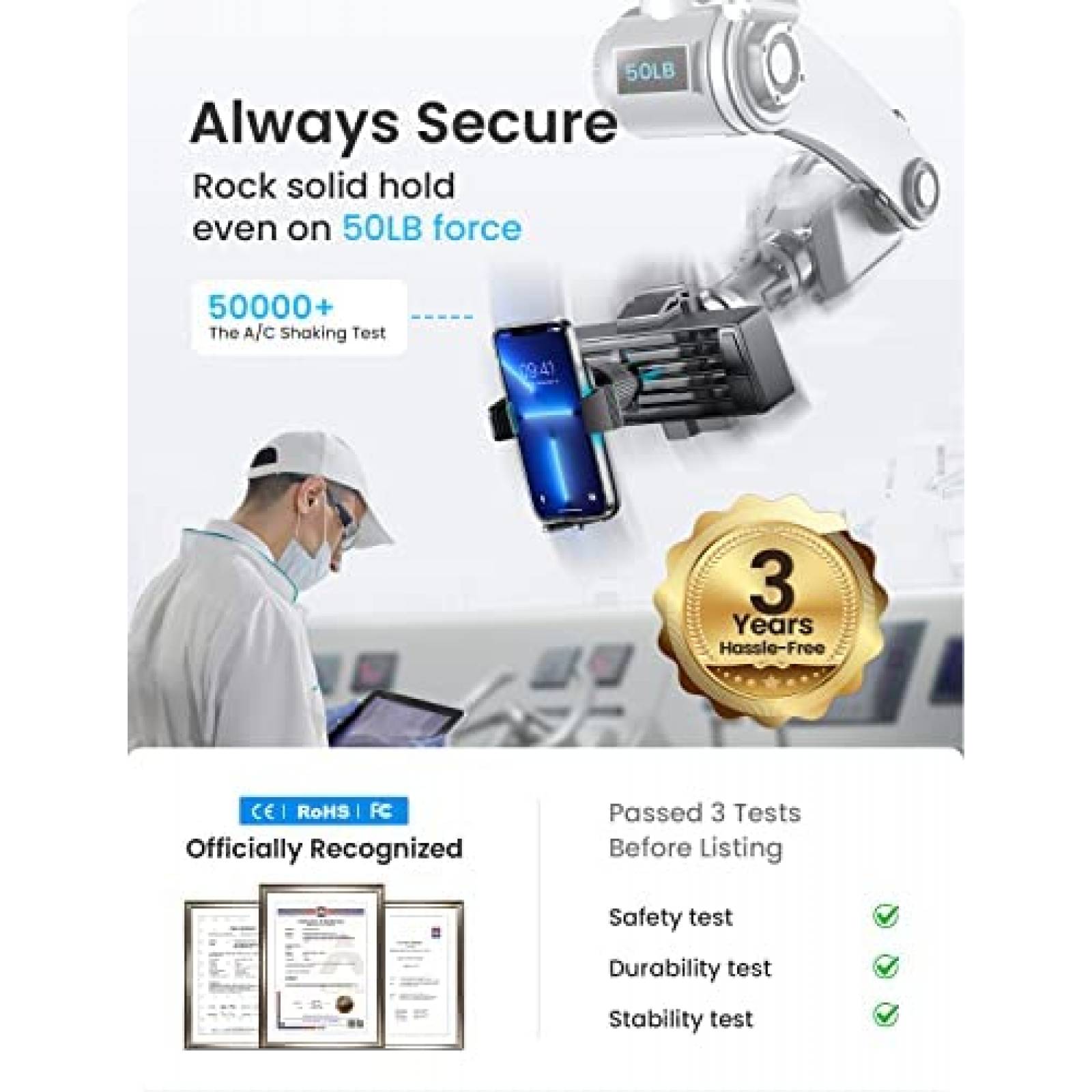 Soporte de Celular Universal LISEN para Auto -Negro