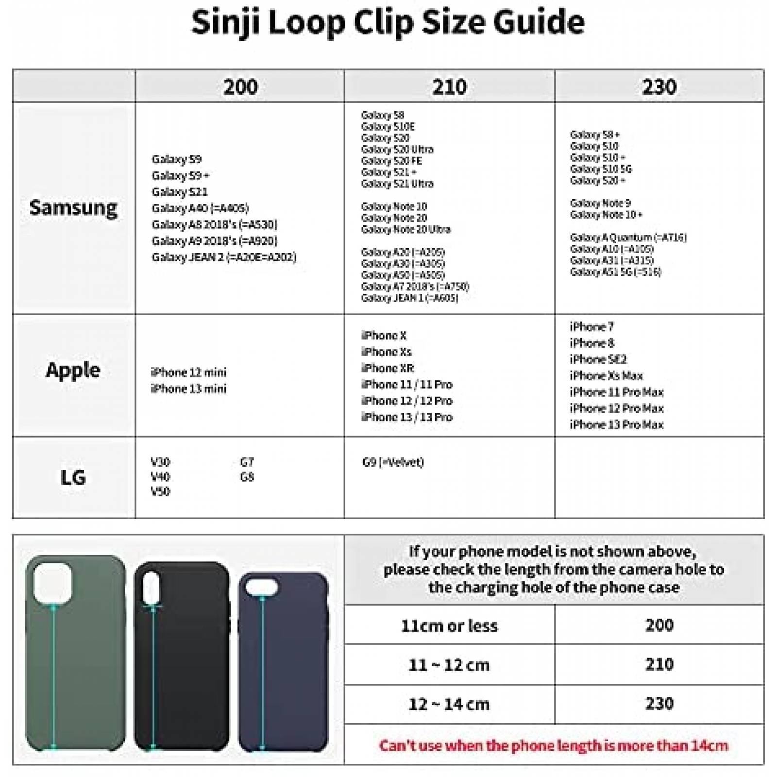 Soporte de Agarre Sinjimoru para Funda de Celular -Negro