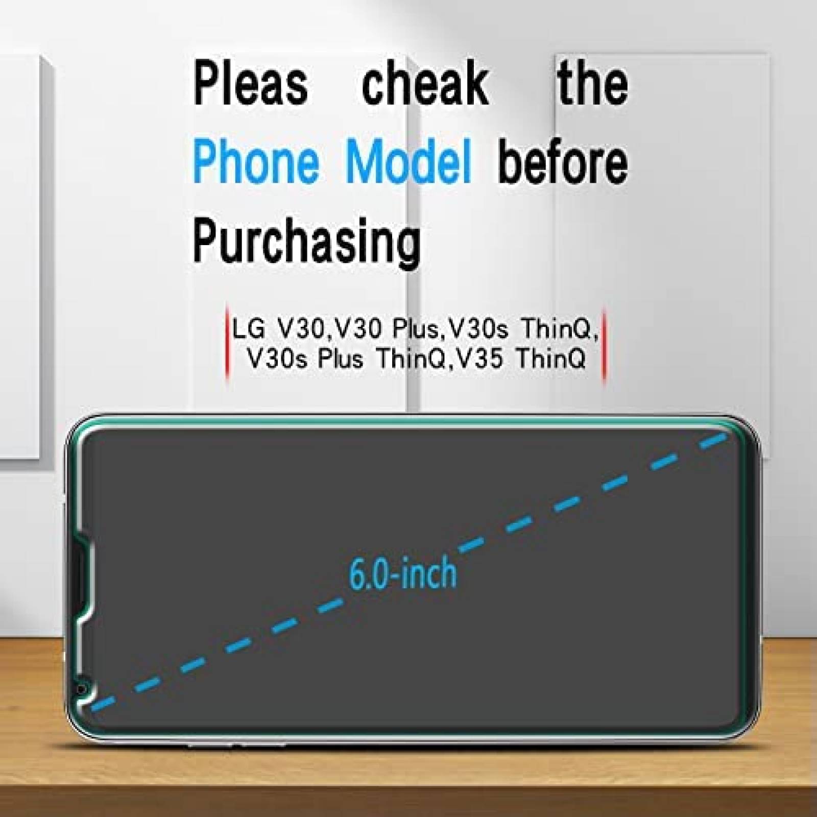 Protectores de Pantalla Slanku 3pzas para Celular LG V30