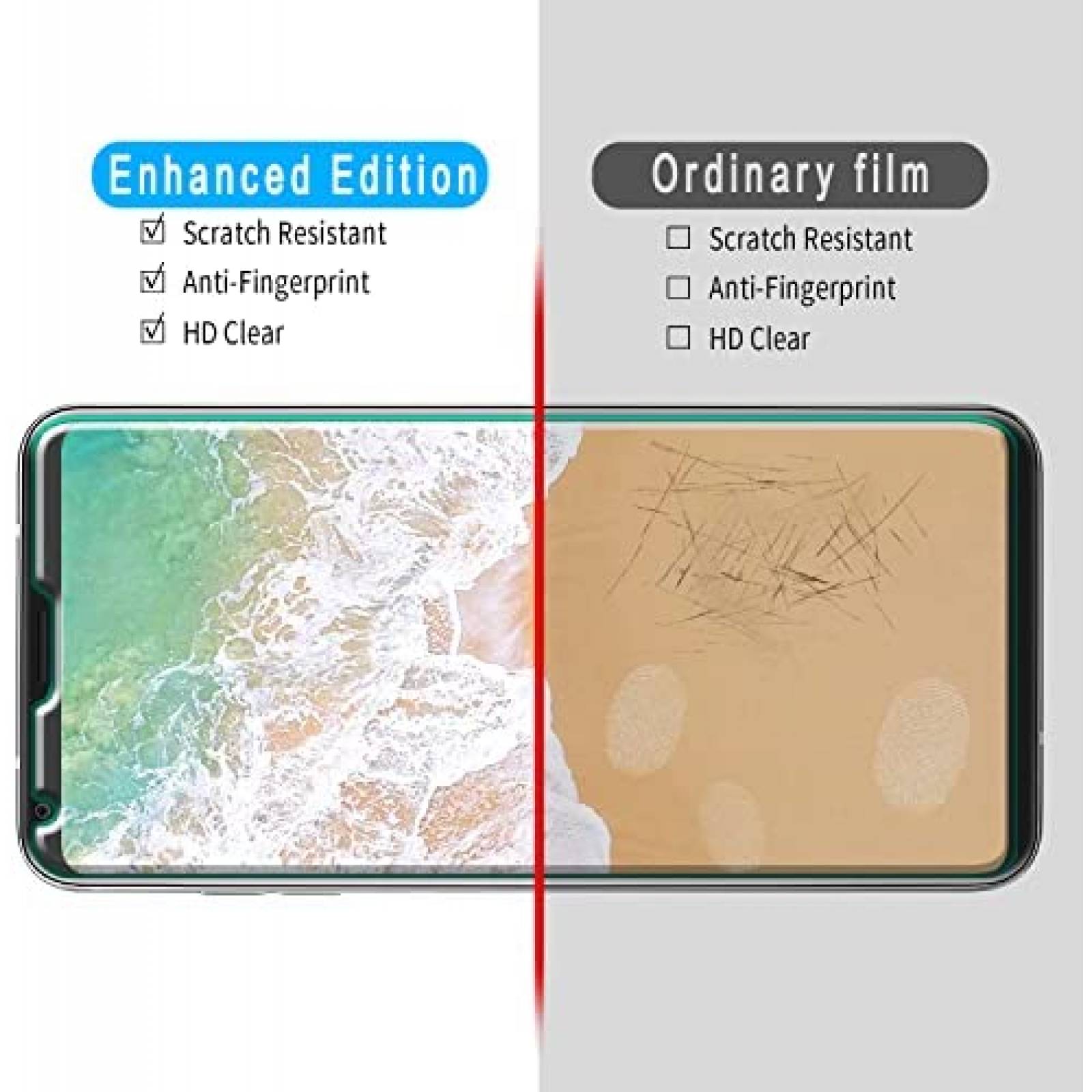 Protectores de Pantalla Slanku 3pzas para Celular LG V30