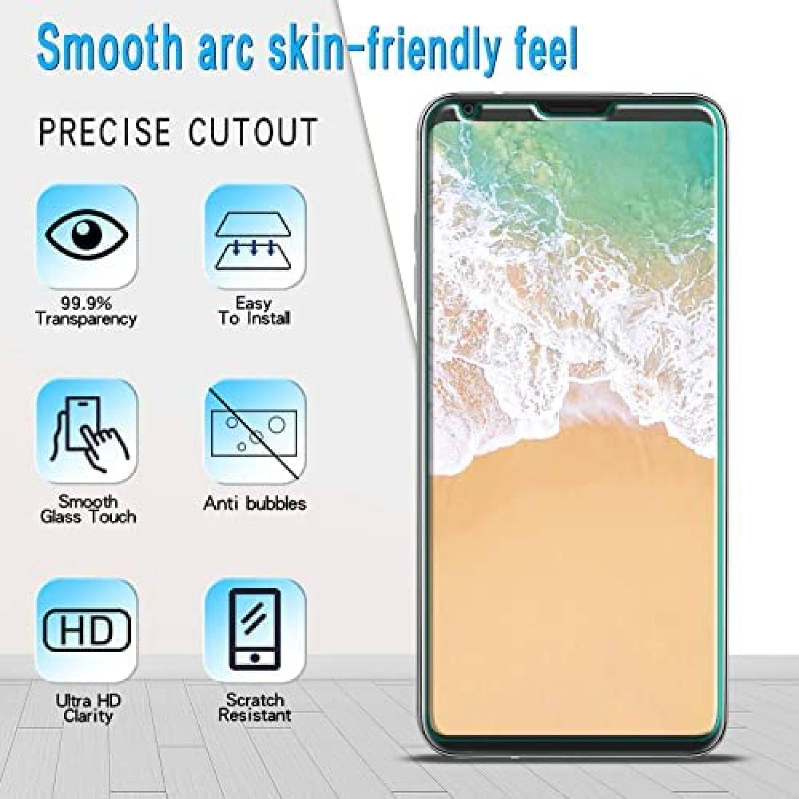 Protectores de Pantalla Slanku 3pzas para Celular LG V30