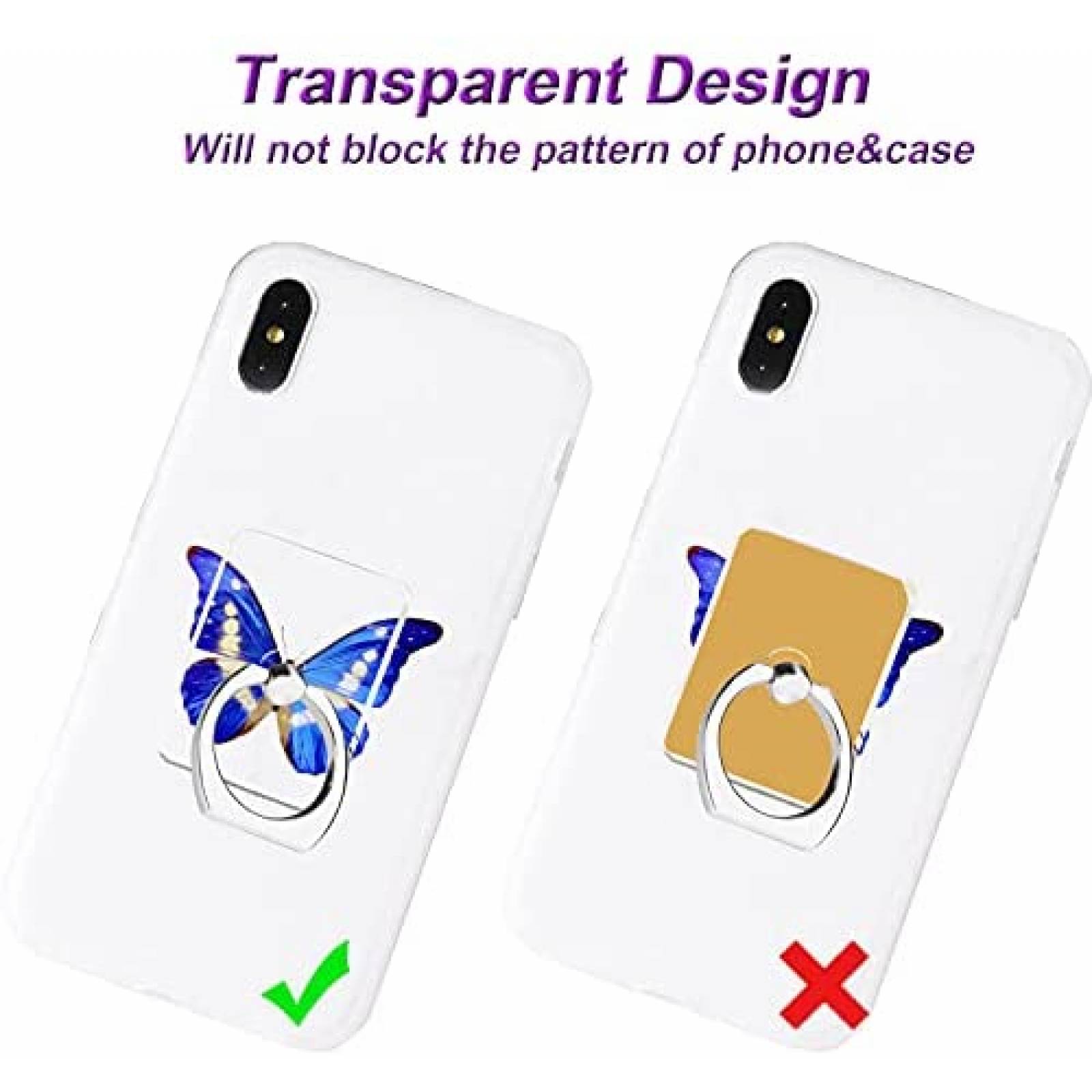 Agarre de Anillo para Celular TACOMEGE de 360 -Plata