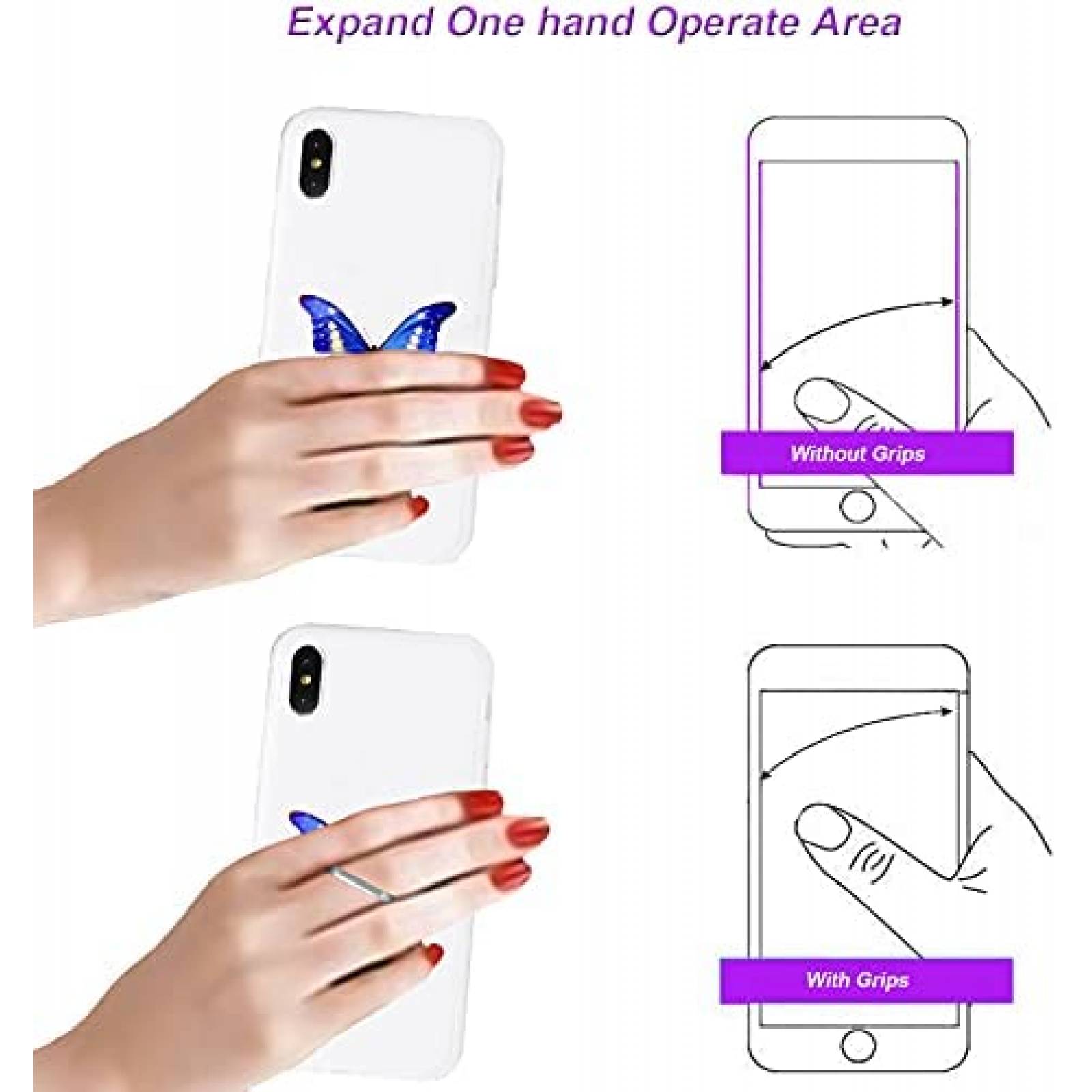 Agarre de Anillo para Celular TACOMEGE de 360 -Plata