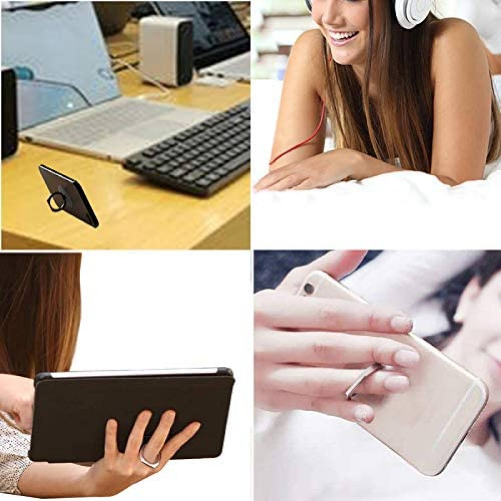 Agarre de Anillo para Celular TACOMEGE de 360 -Plata