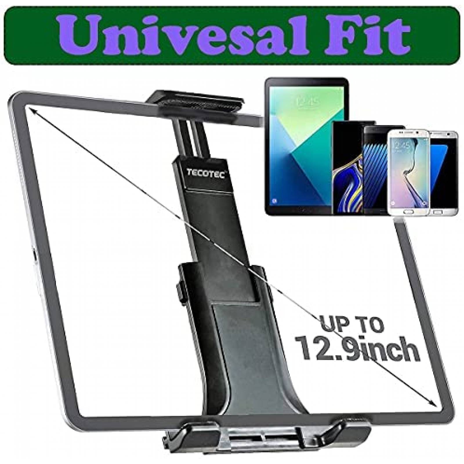 Soporte Ajustable 2 en 1 TECOTEC para Celular/Tablet -Negro