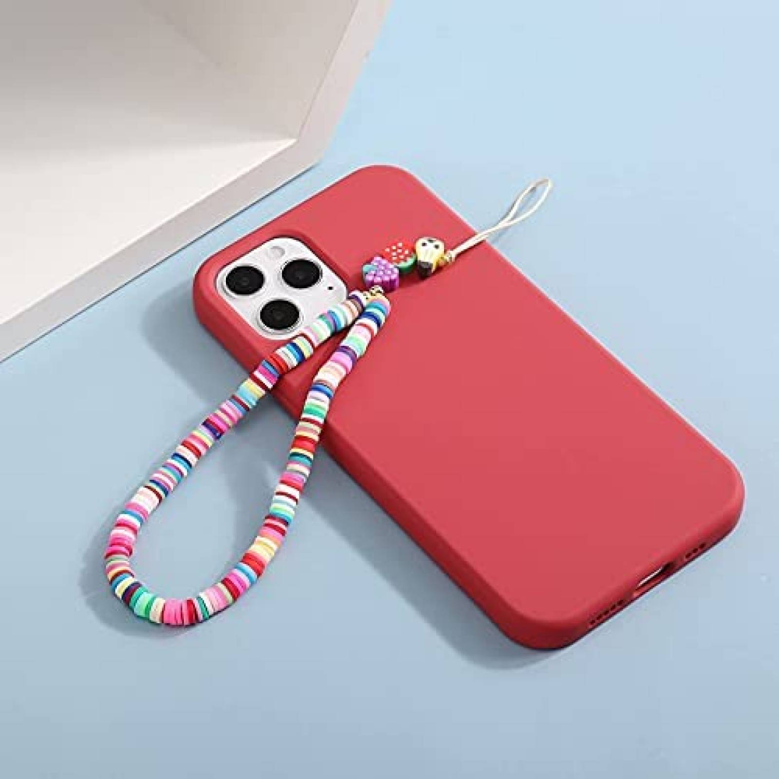 Correa para celular TOOVREN 3 pzs llavero de mano -Rosa