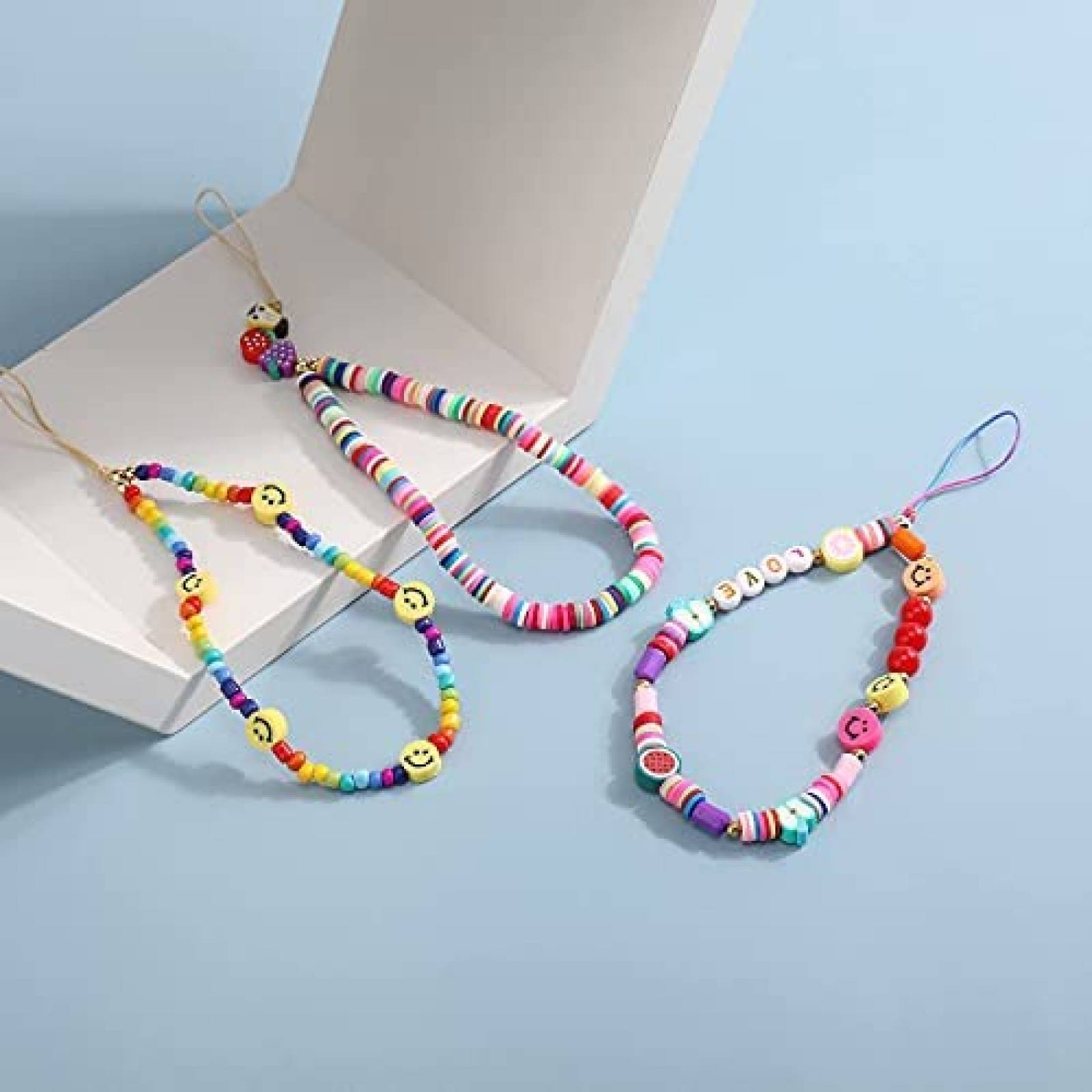 Correa para celular TOOVREN 3 pzs llavero de mano -Rosa