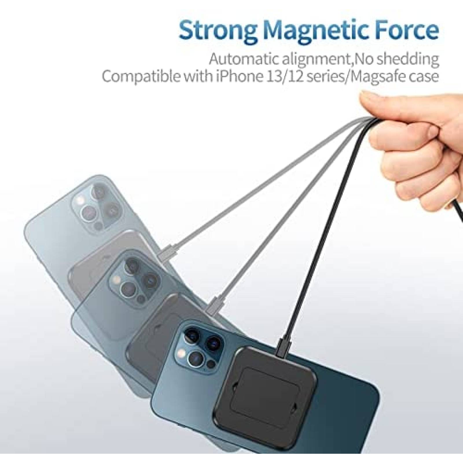 Cargador inalambrico UNBREAKcable Magnetico Compatible