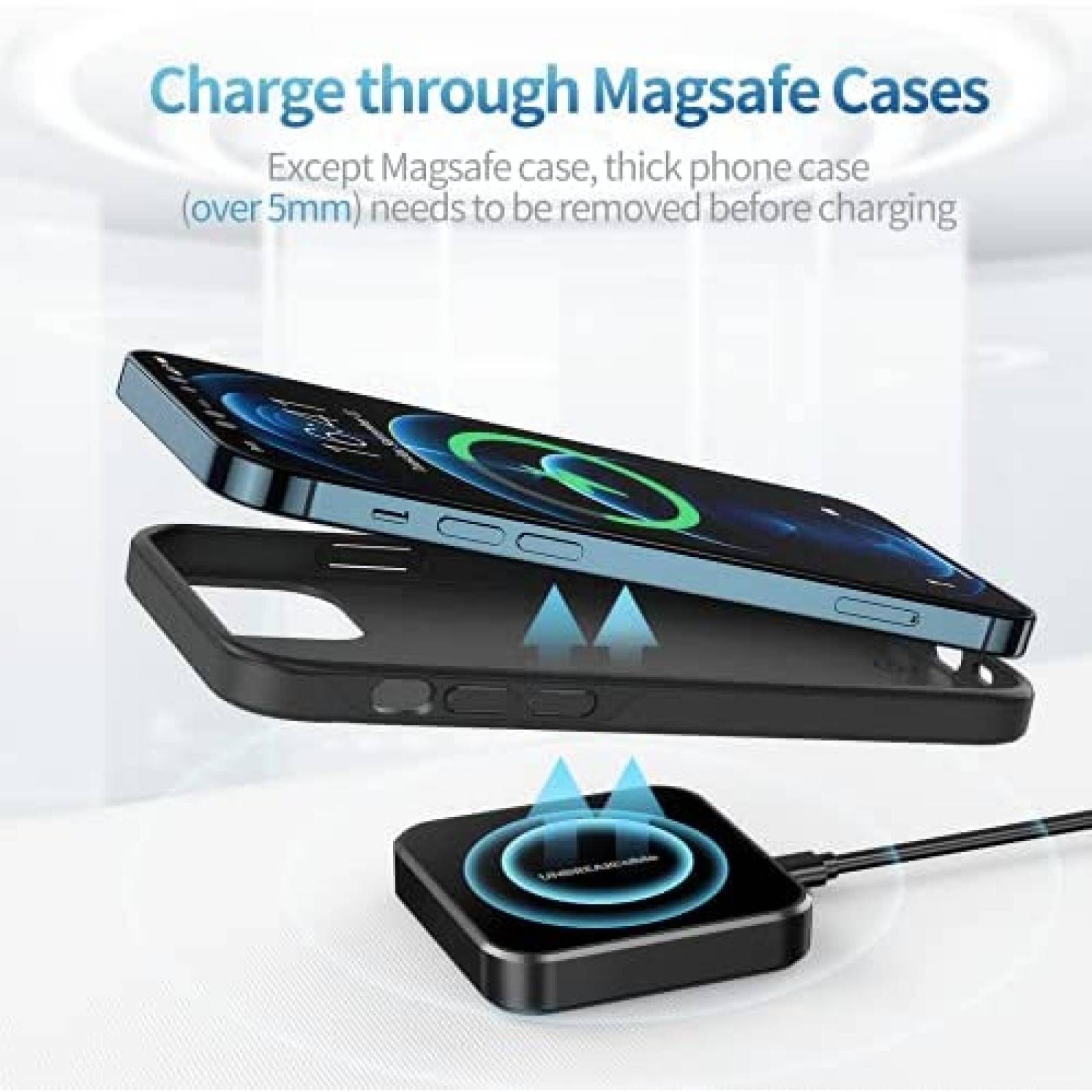 Cargador inalambrico UNBREAKcable Magnetico Compatible