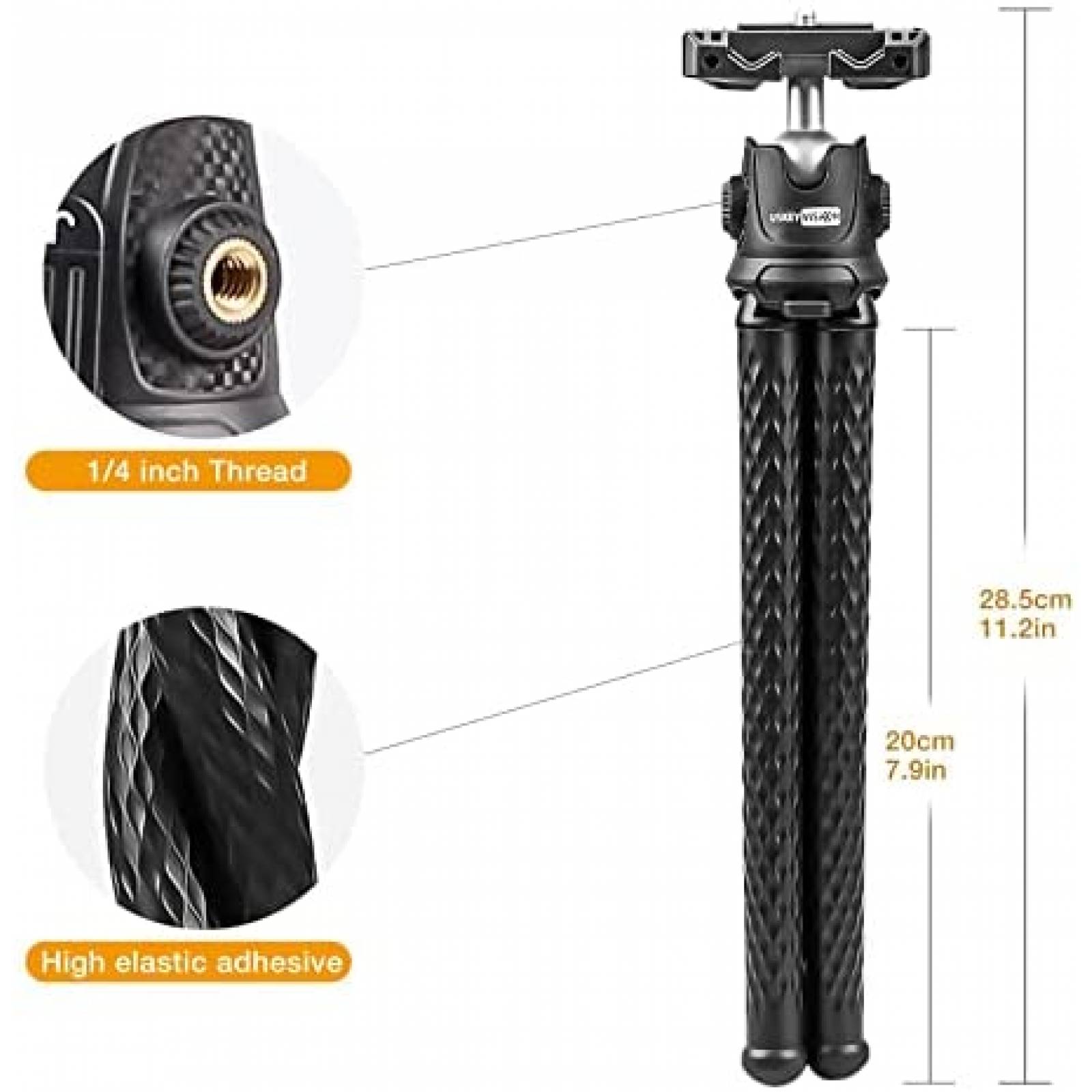 Mini Tripode USKEYVISION Flexible para Camara o Celular