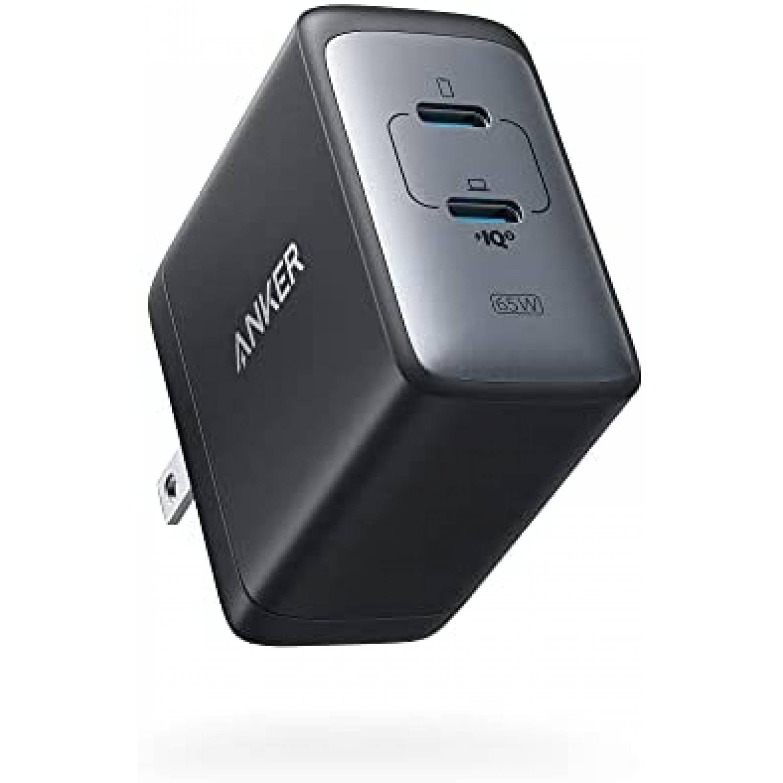 Cargador USB C Anker PowerPort III 65W de 2 puertos -Negro