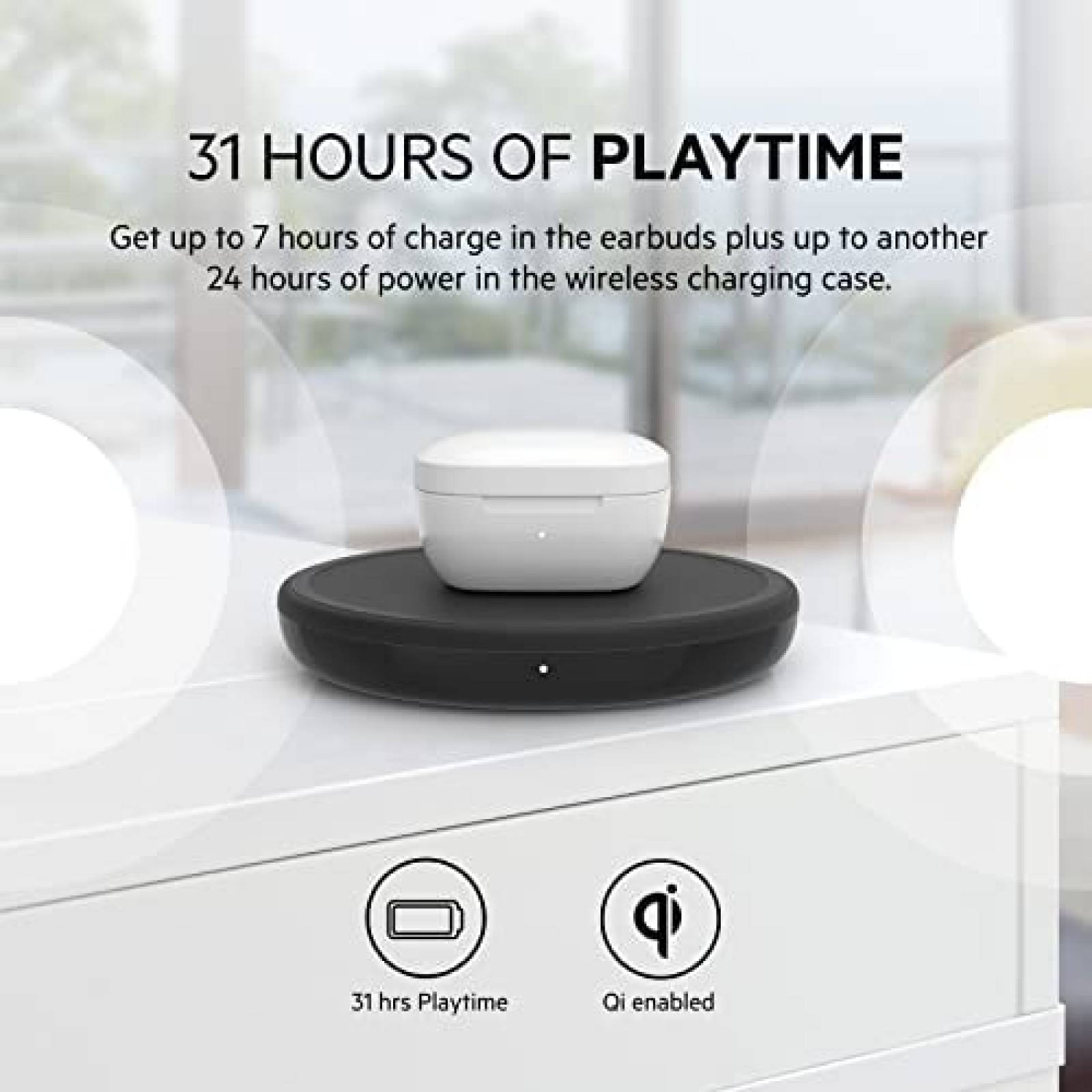 Auriculares Belkin SoundForm Rise True inalambricos -Blanco