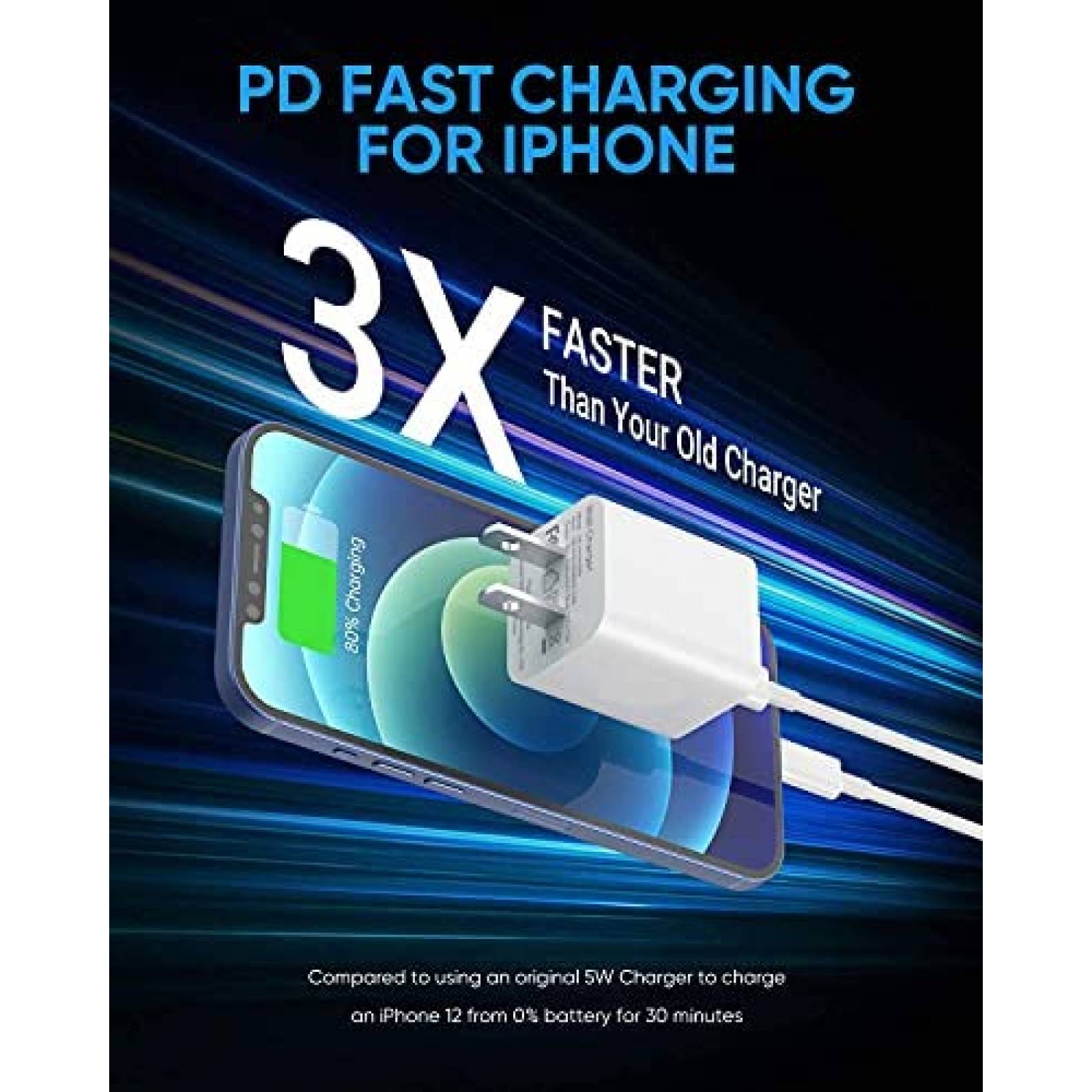 Cargador entrada USB tipo C de pared Coappew 5W -Blanco