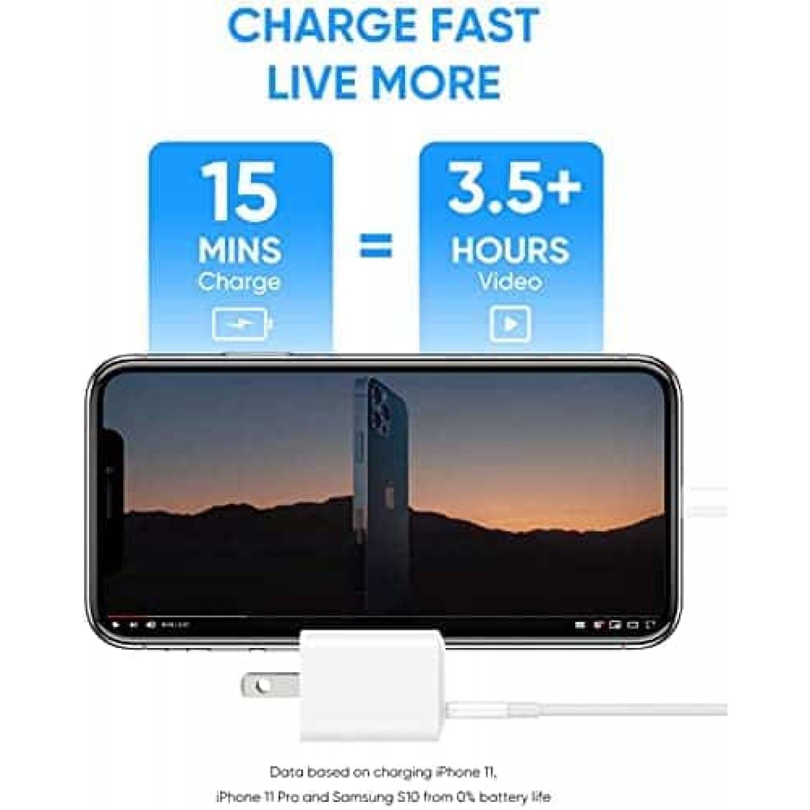 Cargador entrada USB tipo C de pared Coappew 5W -Blanco