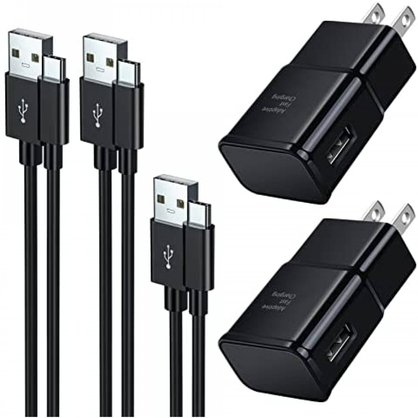 Cable Cargador eversame EP-TA20JWE 3 unidades USB C -Negro