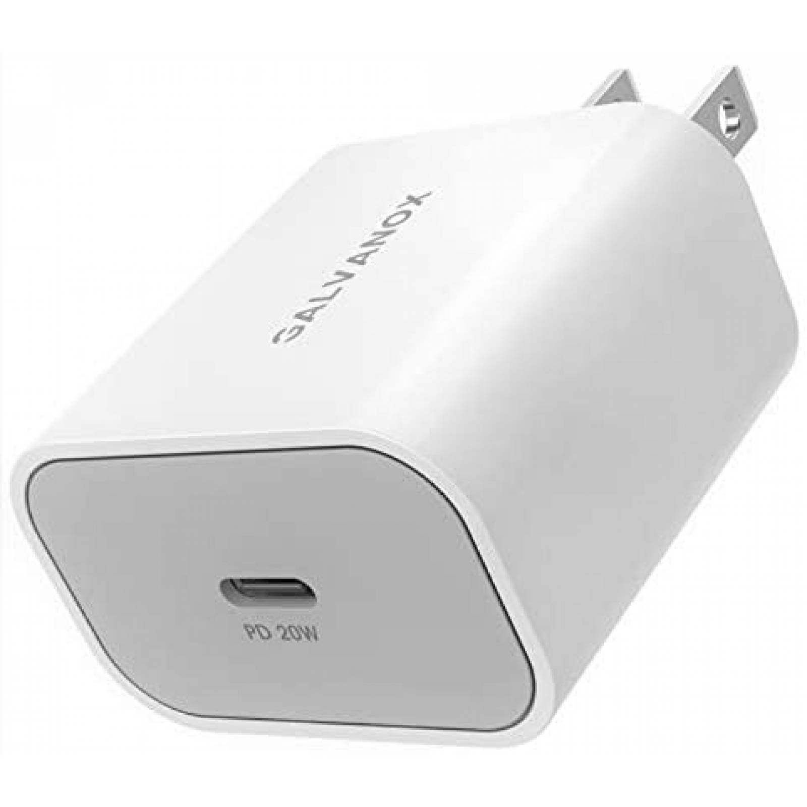 Cargador GALVANOX tipo C bloque de 20W para Samsung -Blanco