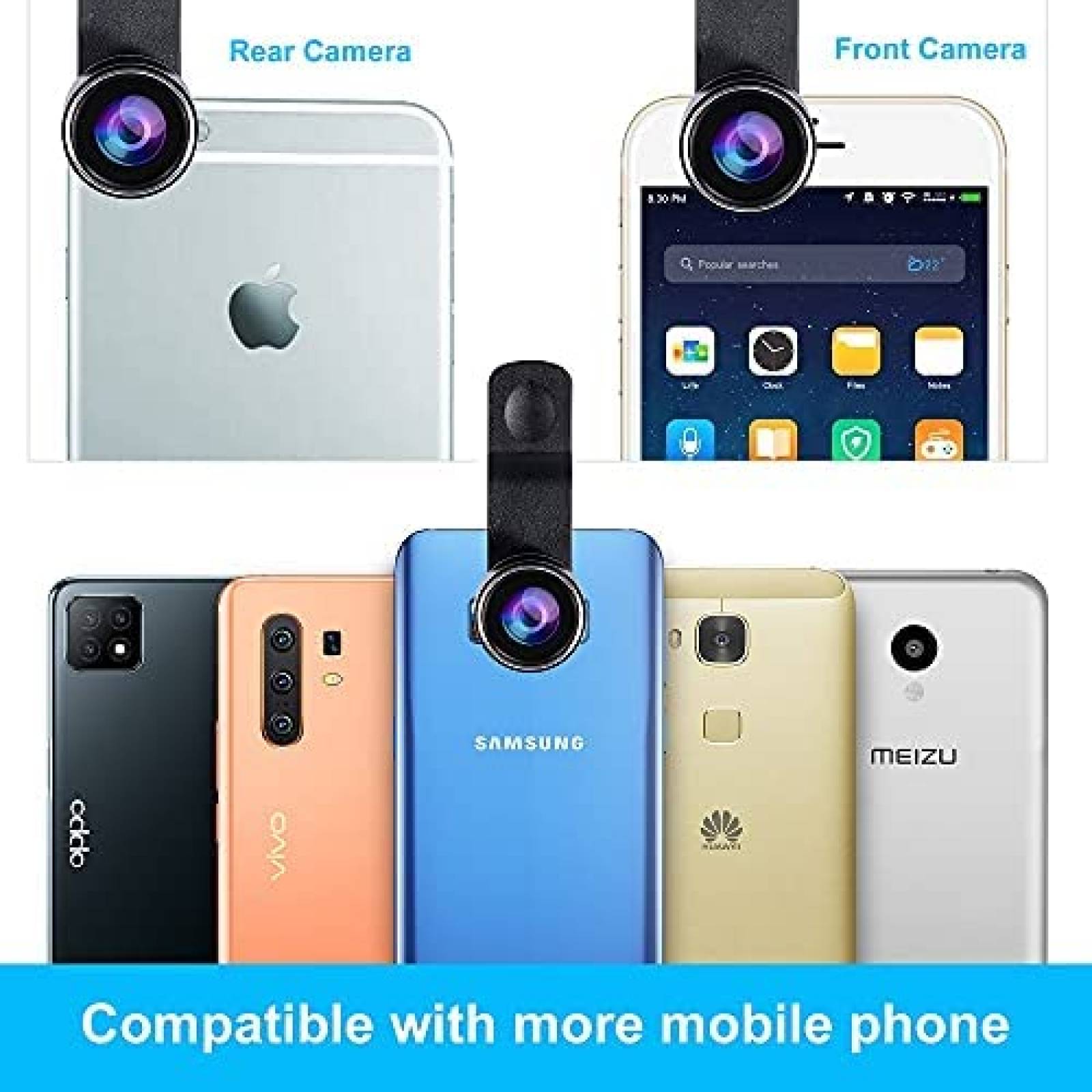 Lentes para camara Goviw para celular 4 en 1 -Negro