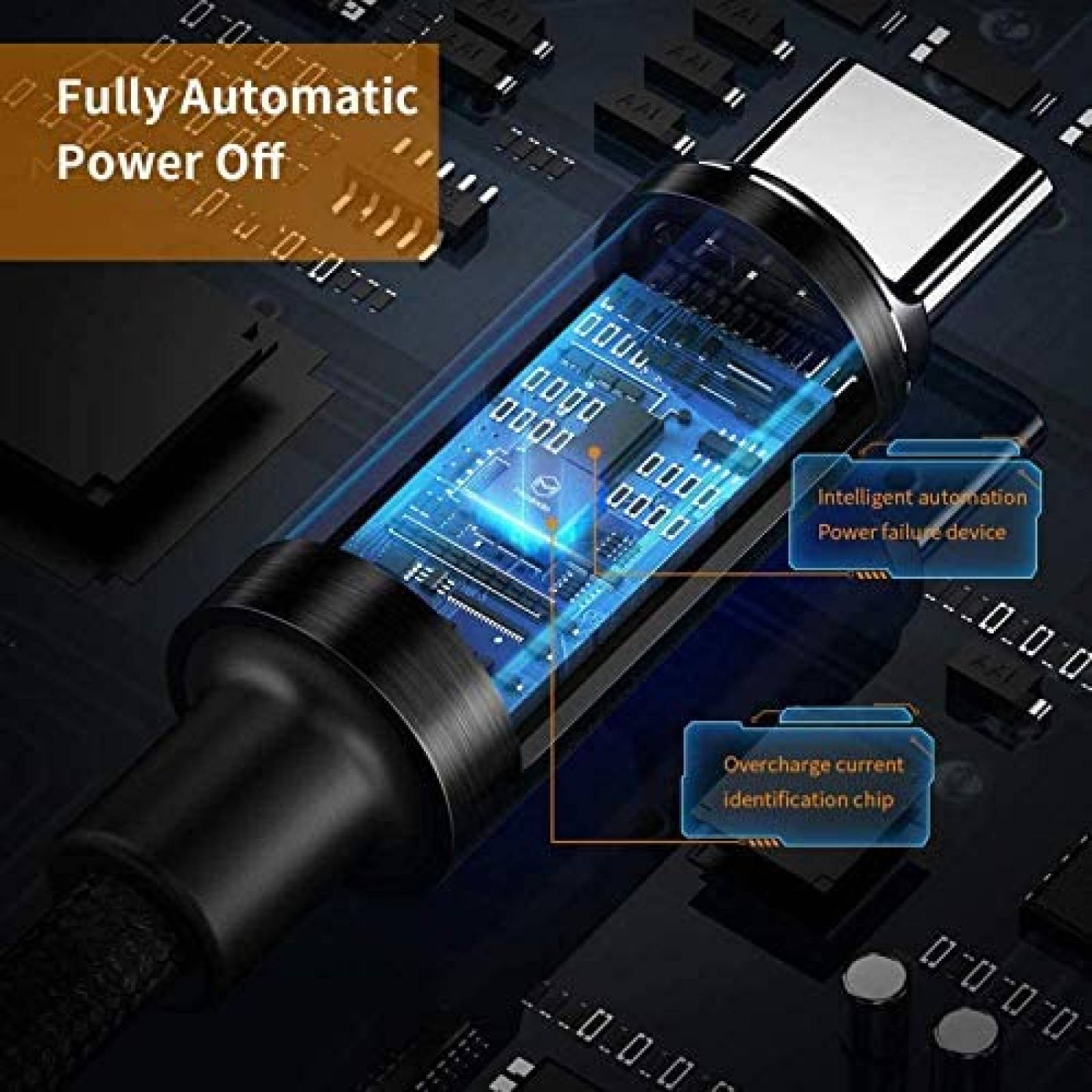 Cargador Universal GVKRLXZ USB C para HP Chromebook -Negro