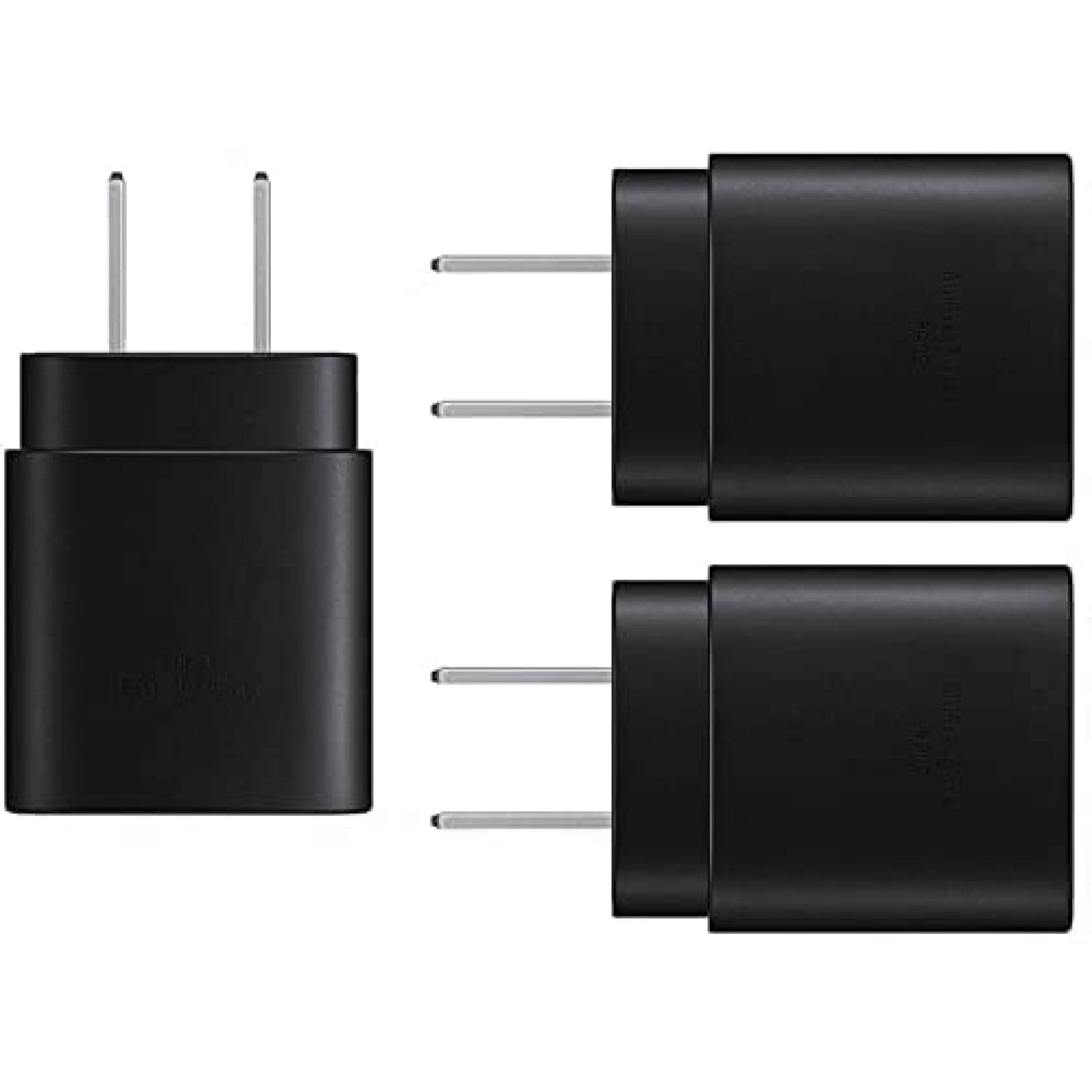 Cargador KTHall adaptador de pared para Samsung 3 pzs -Negro