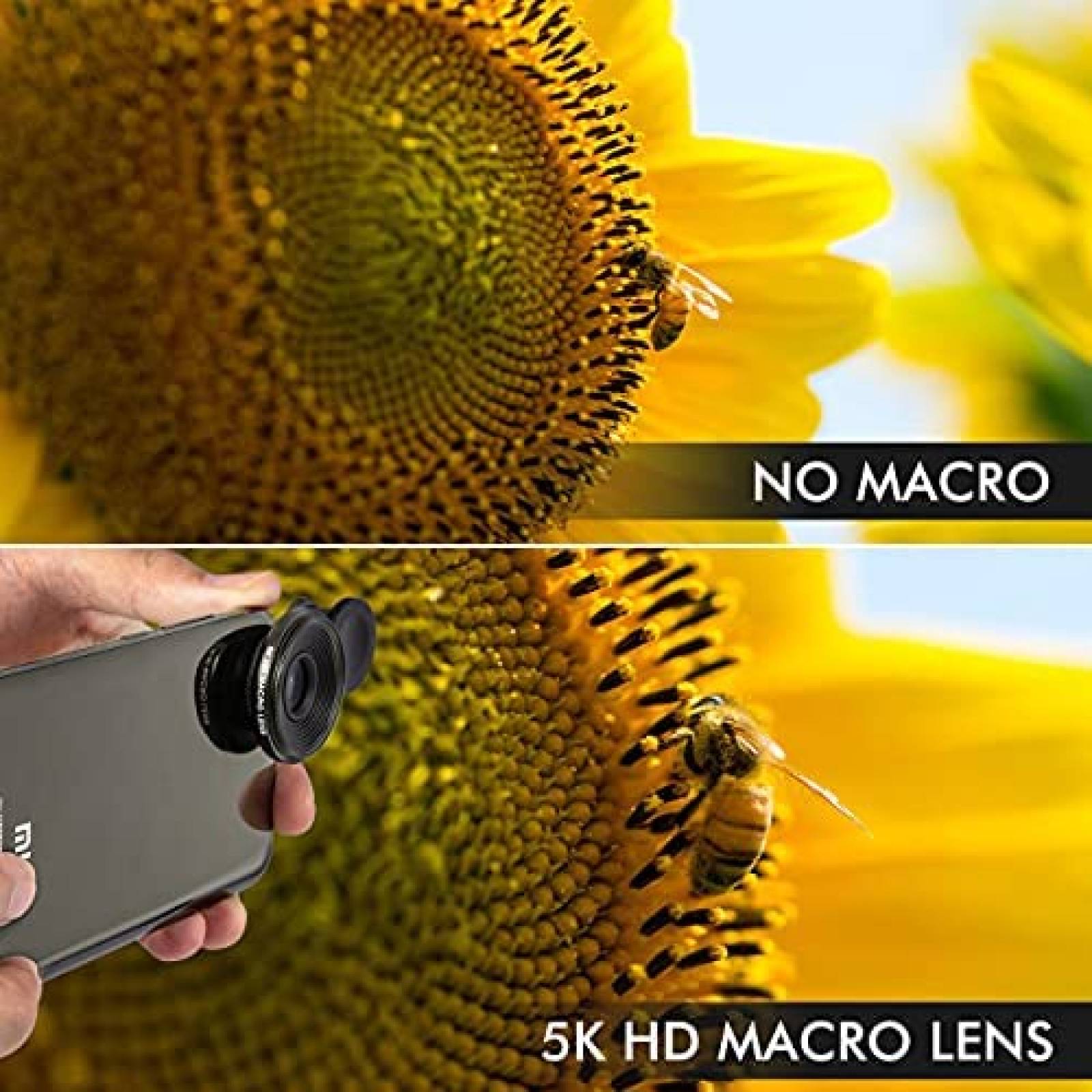 Lente macro LINKPAL 20x profesional 5K HD camara de celular