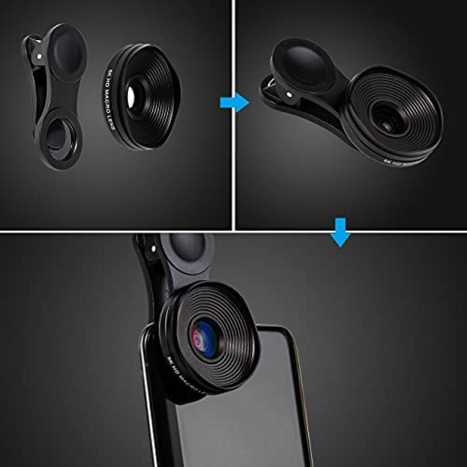 Lente macro LINKPAL 20x profesional 5K HD camara de celular