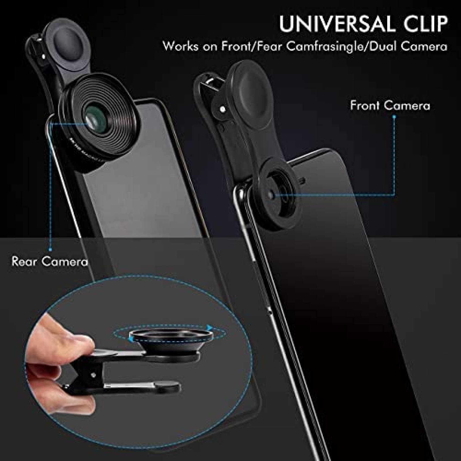 Lente macro LINKPAL 20x profesional 5K HD camara de celular