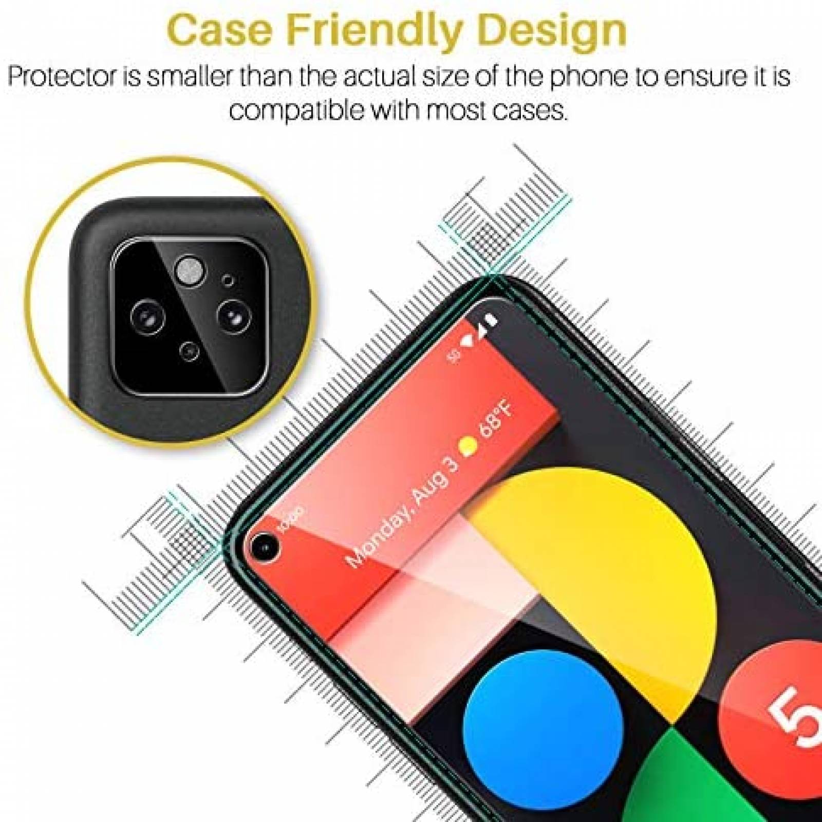 Filtro de Privacidad LK para Google Pixel 5 4 Pzs -Negro
