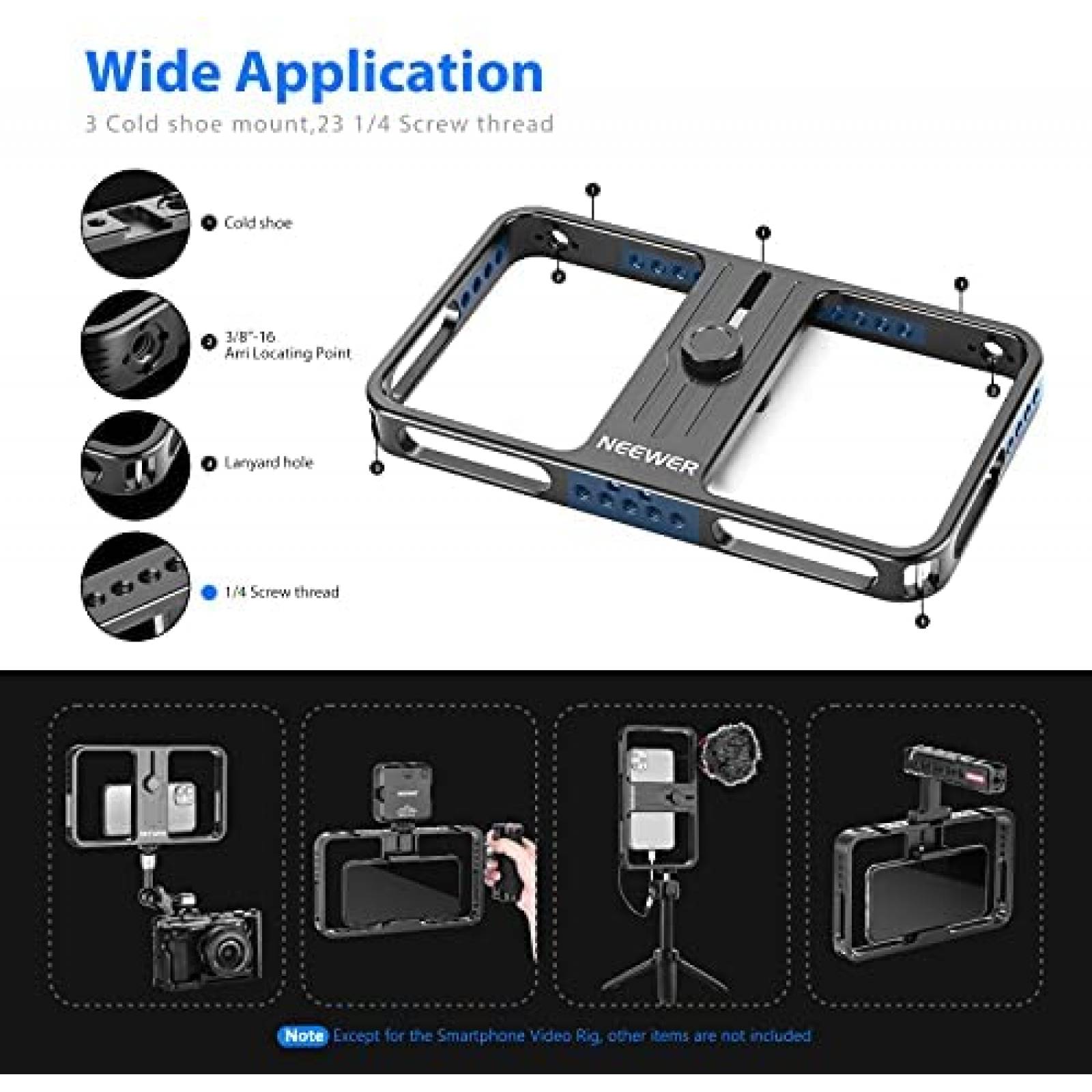 Jaula de Video Neewer de Aleacion de Aluminio para Celular