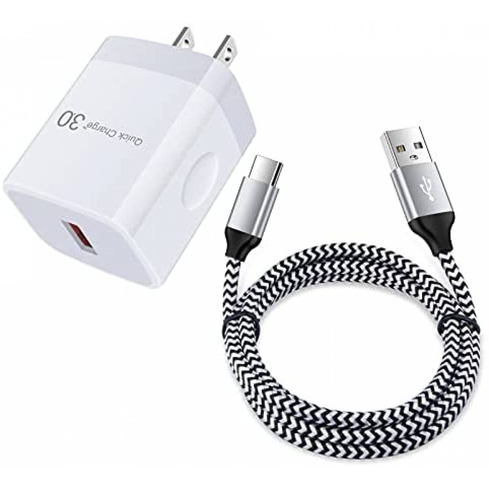 Cable De Cargador Usb Para iPhone iPad 12w Carga Rápida 3pzs Blanco