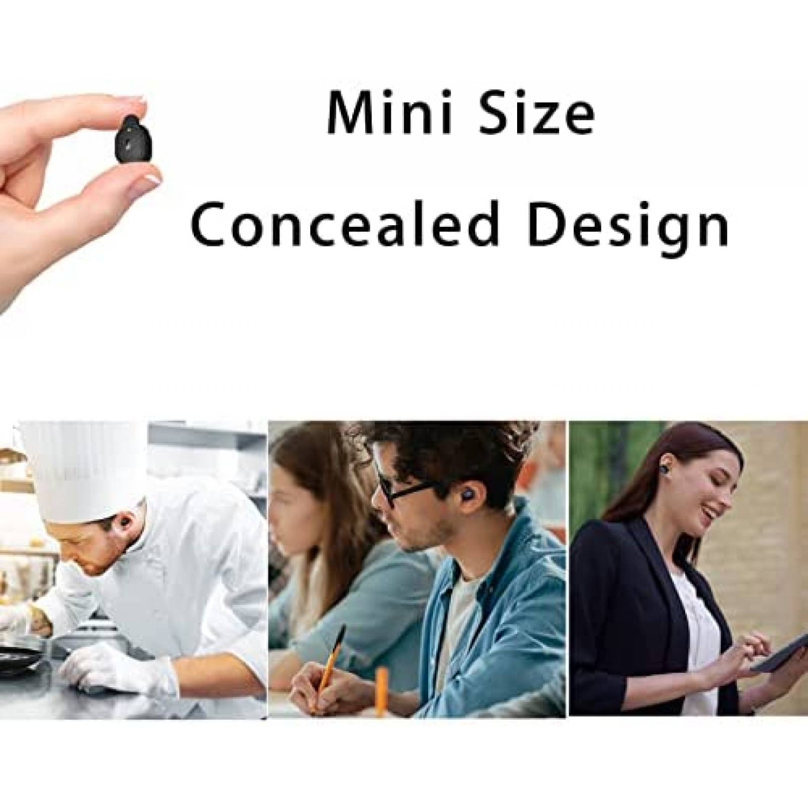 Auriculares P&LLL Invisible Pro Bluetooth 5.1 -Negro