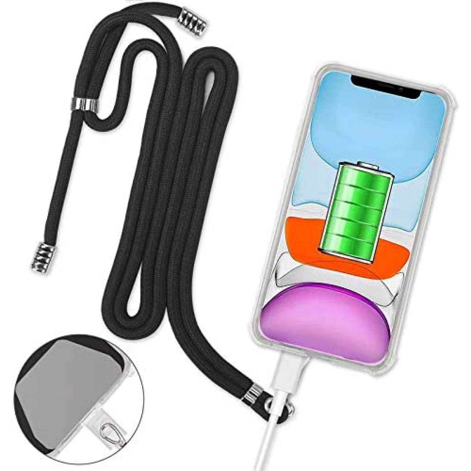 Cordon SHANSHUI Cruzada Universal Para Celular -Negro