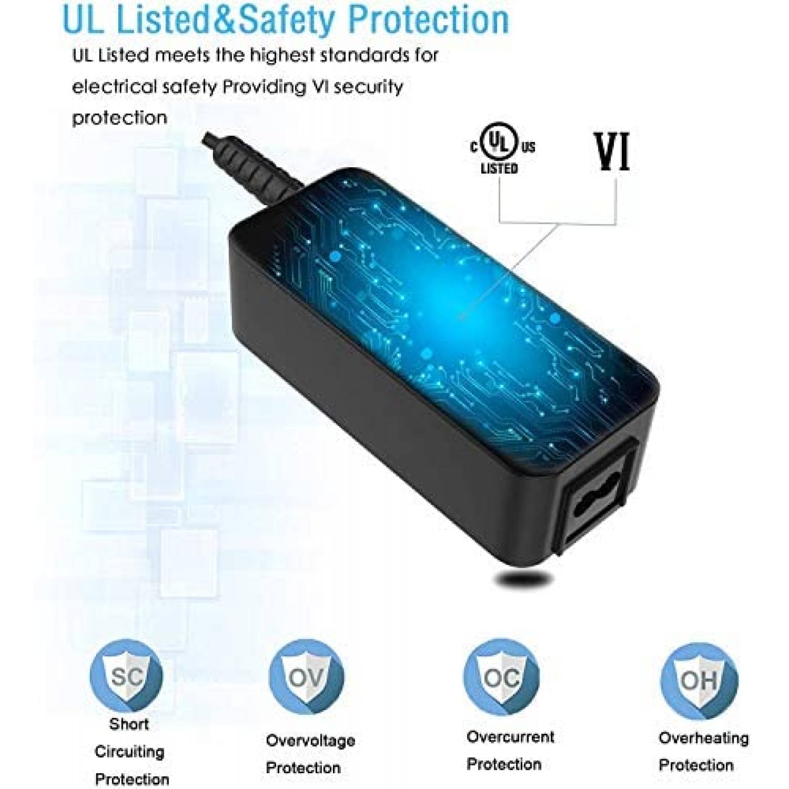 Cargador Universal Superer para Asus VivoBook Max 65W -Negro