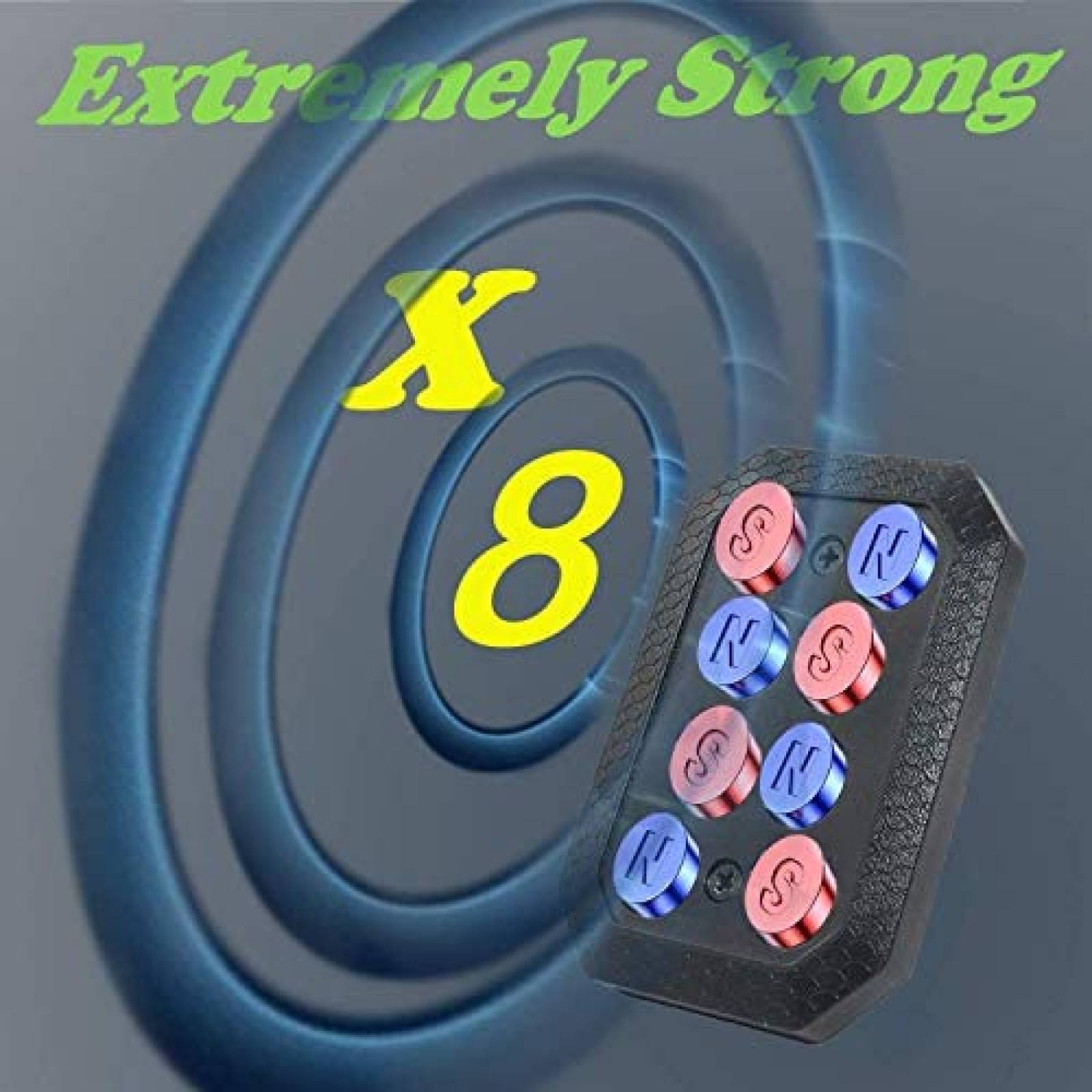 Soporte magnetico de telefono para auto TECOTEC 12" -Negro