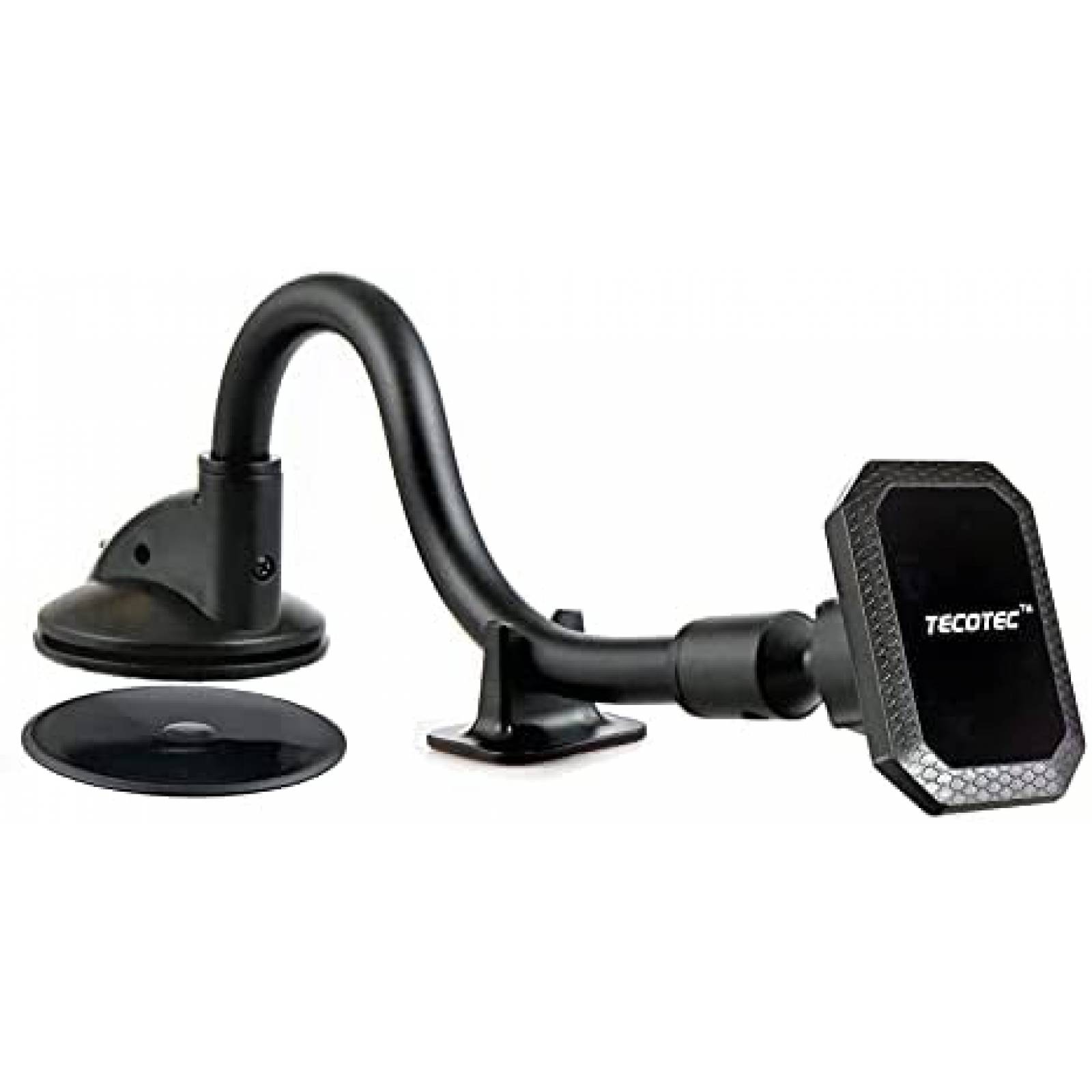 Soporte magnetico de telefono para auto TECOTEC 12" -Negro