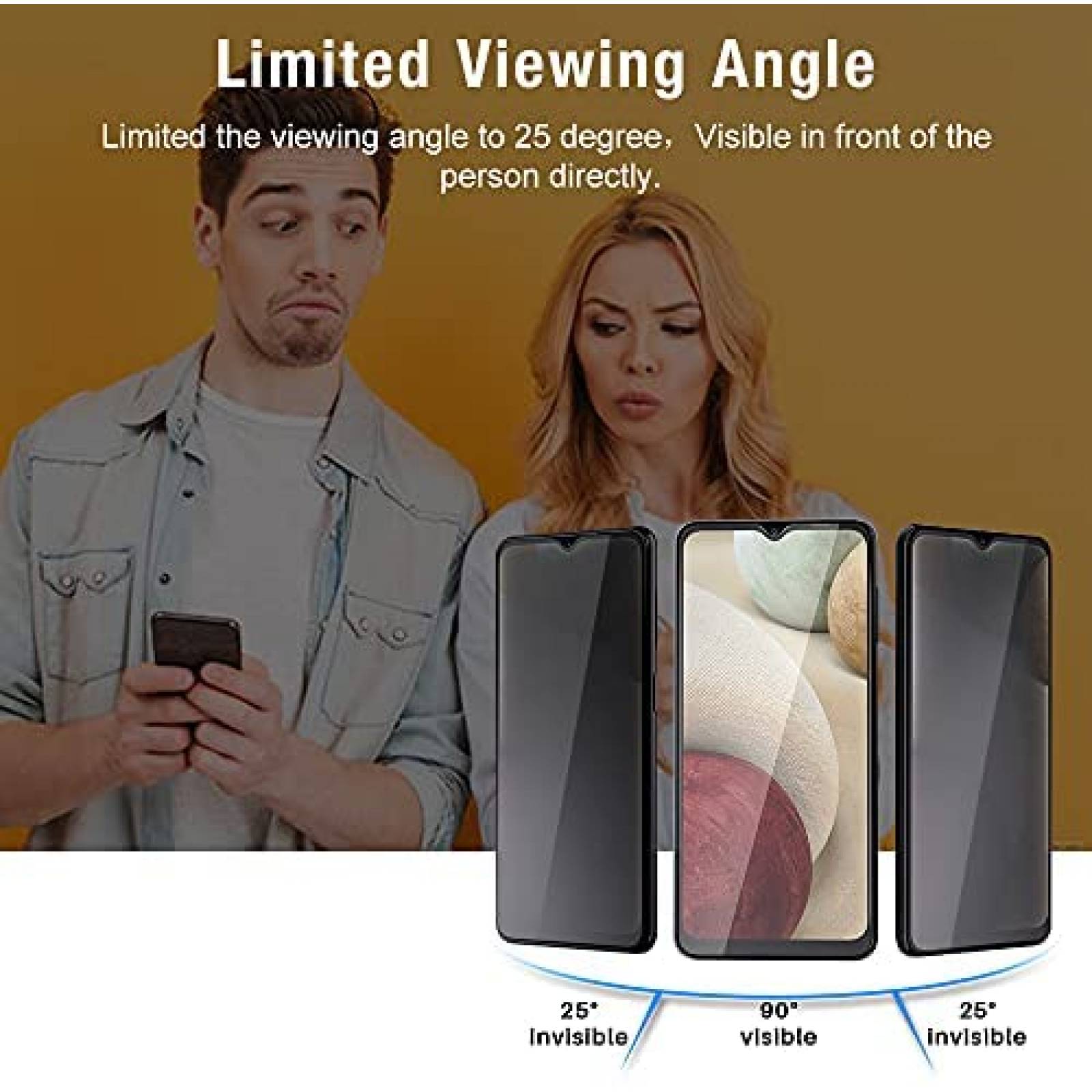 Protector de pantalla y lente TOCOL para Galaxy A12 4 pzs