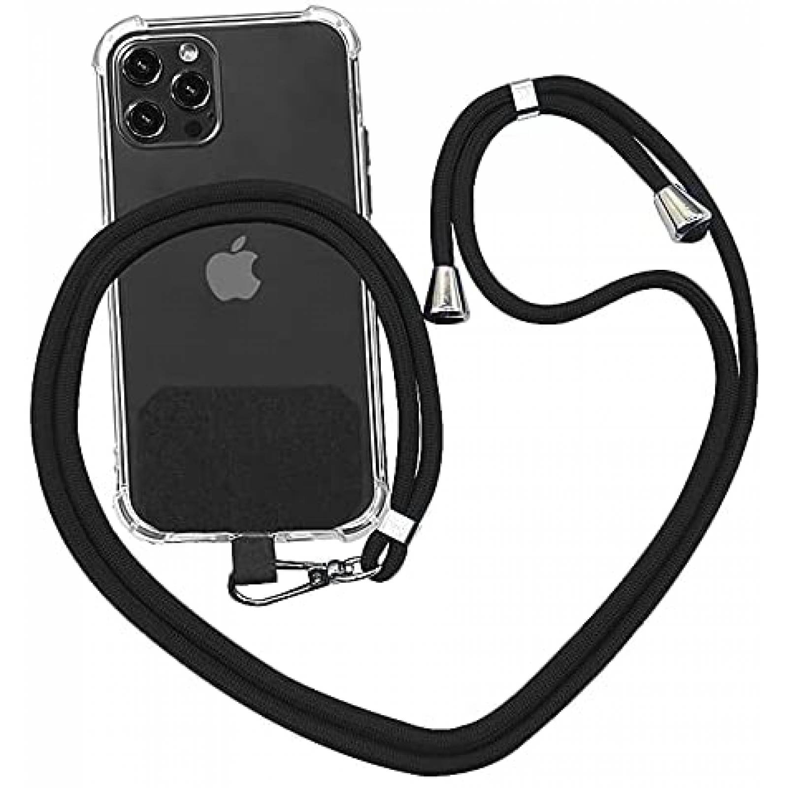 Cordon para celular YLHLRJUN universal ajustable -Negro